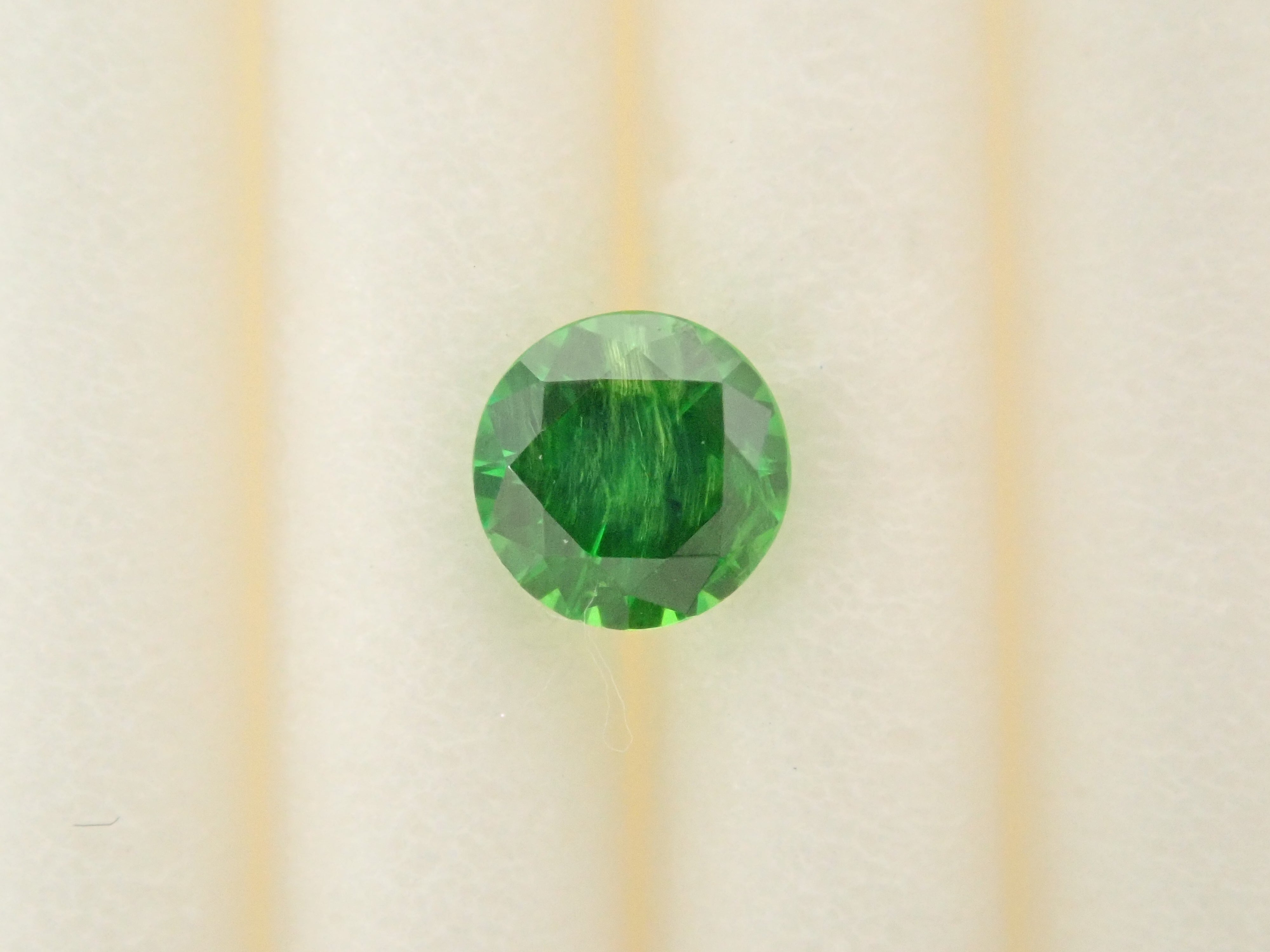 [12560849] Russian Demantoid Garnet (Horsetail) 0.162ct Loose Stone