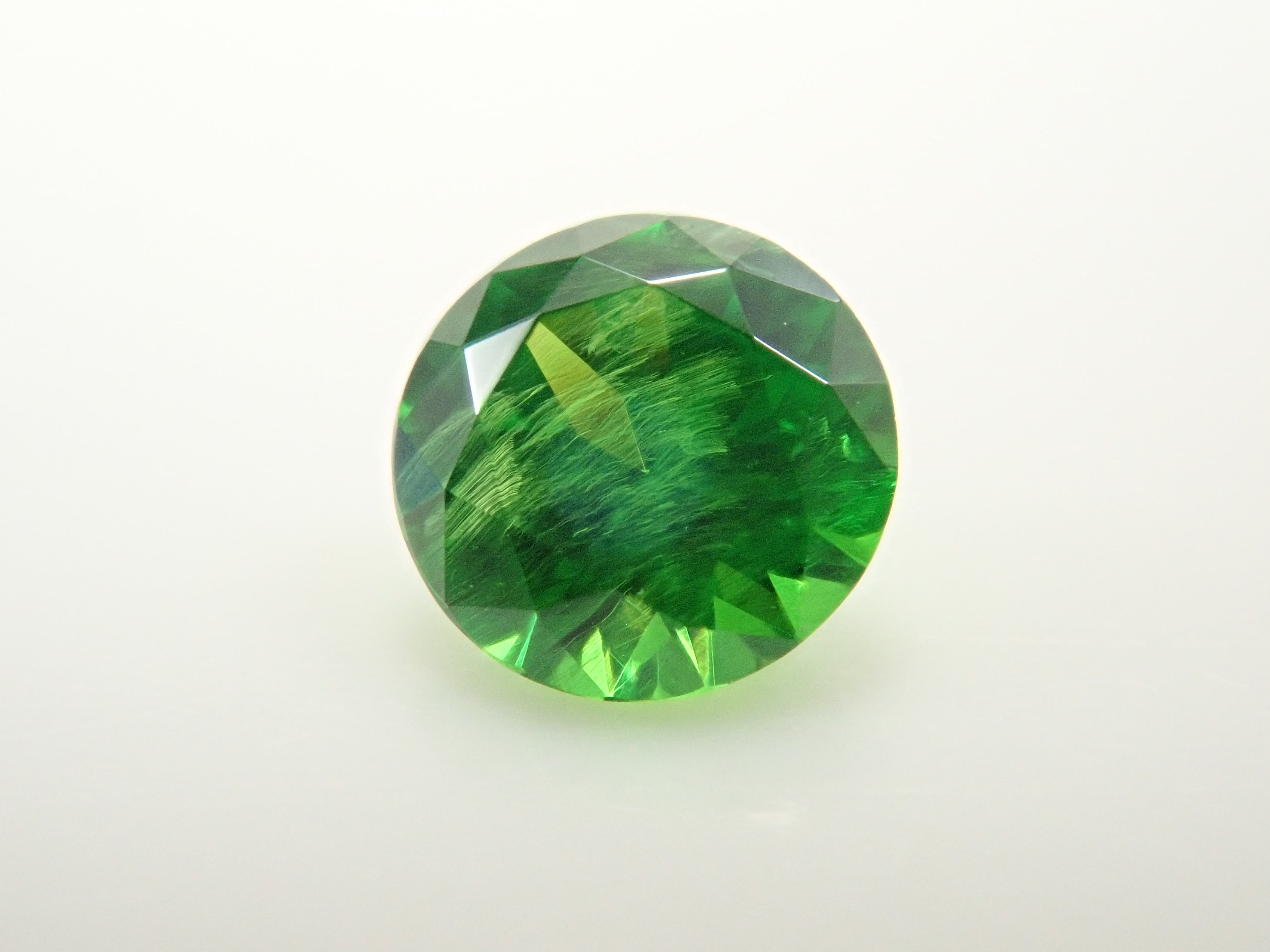 [12560849] Russian Demantoid Garnet (Horsetail) 0.162ct Loose Stone