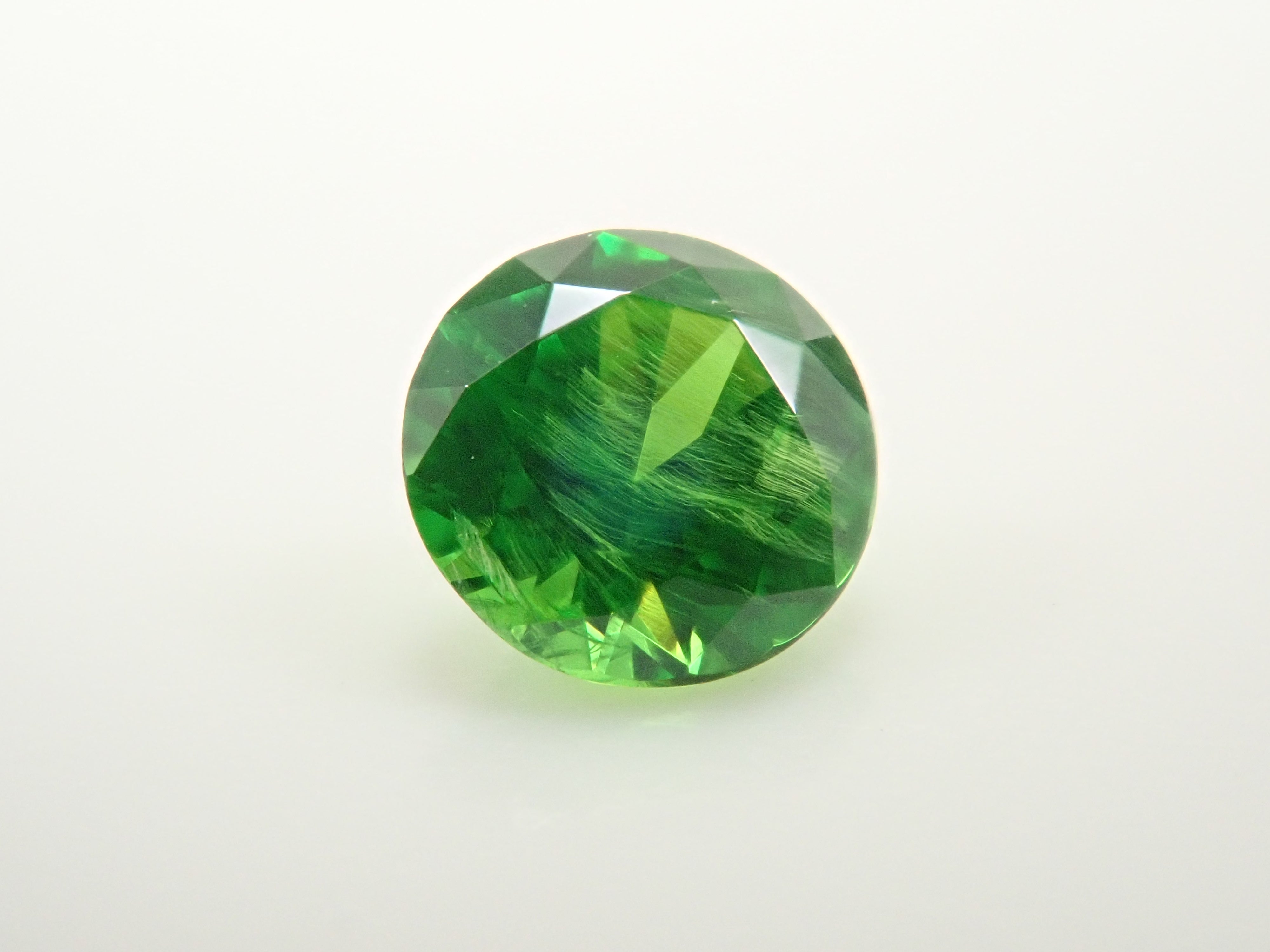 [12560849] Russian Demantoid Garnet (Horsetail) 0.162ct Loose Stone