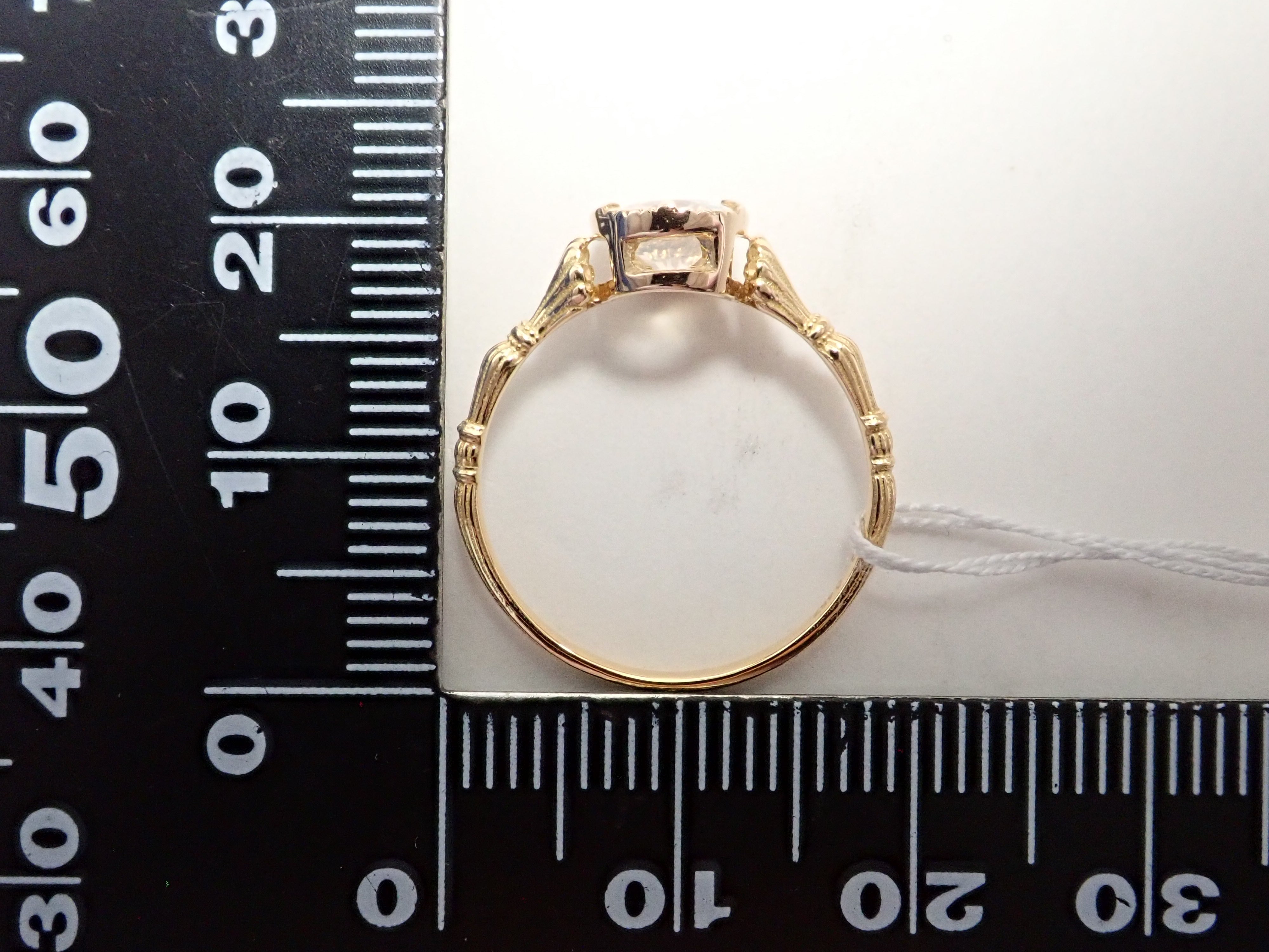 【抽選販売110902】K18YG メキシコ産ウォーターオパール（ファセットカット） 0.457ct リング