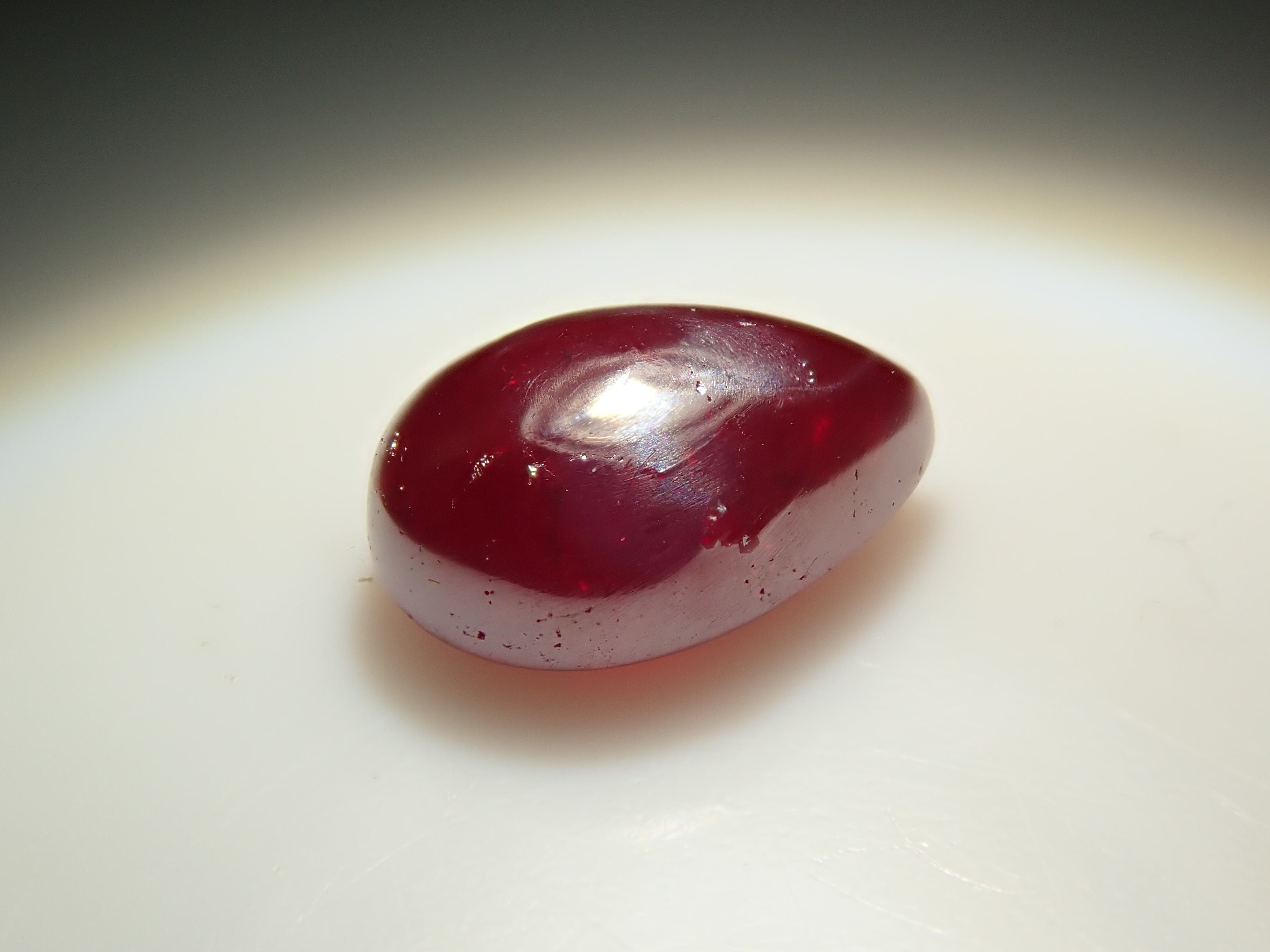 中国産シンシャ（辰砂・シナバー） 1.062ctルース 鑑別書