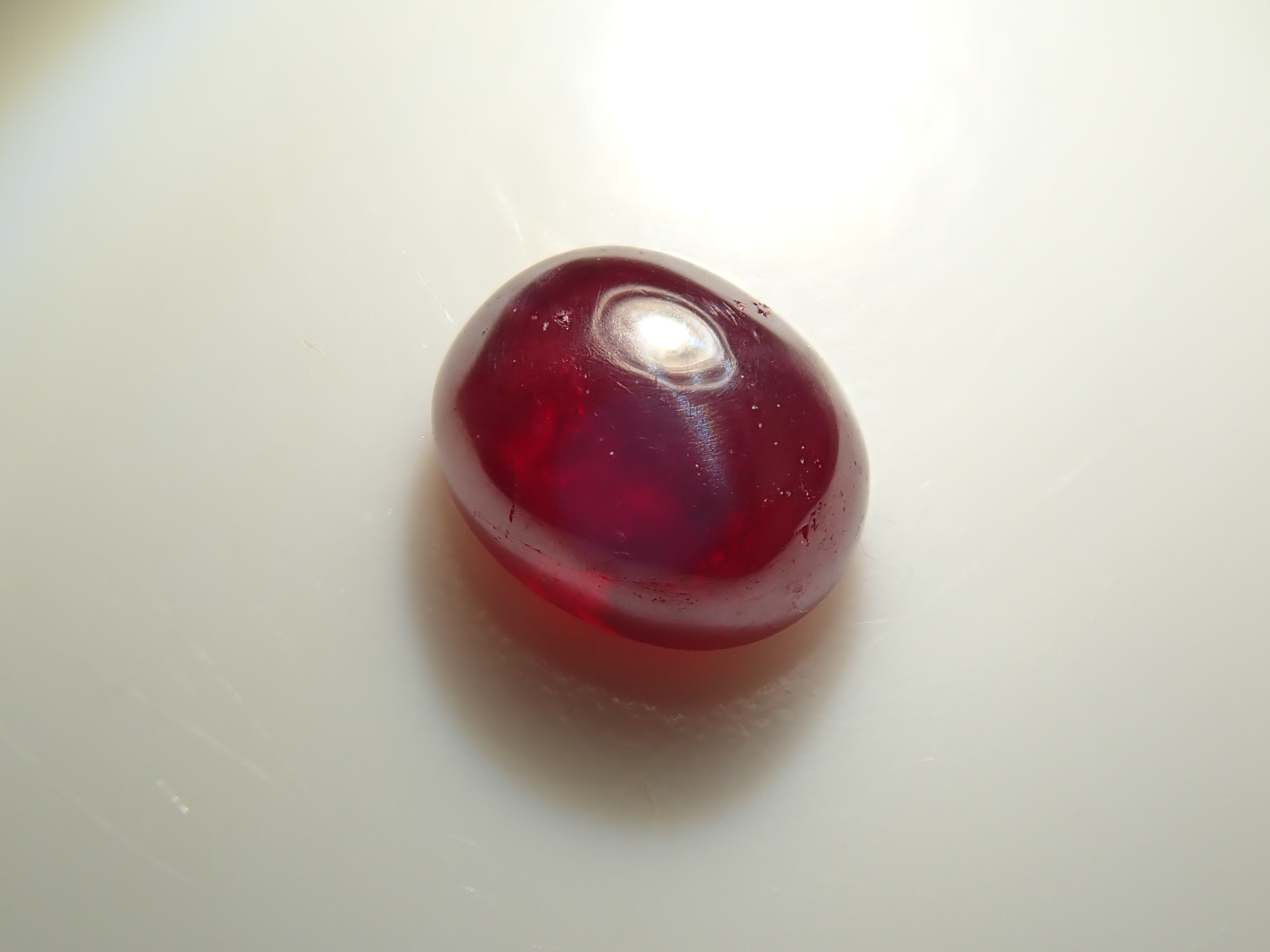 【1/9 22時販売】中国産シンシャ（辰砂・シナバー） 1.024ctルース 鑑別書