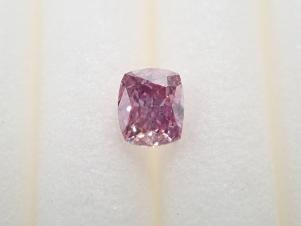 【32501566掲載】ピンクダイヤモンド 0.072ctルース(FANCY DEEP PURPLE PINK, I1)