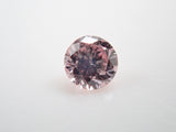 ピンクダイヤモンド 2.2mm/0.043ctルース(FANCY LIGHT PURPLISH PINK, SI2)