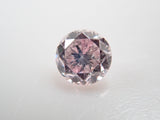 粉紅鑽石 2.3 毫米/0.055 克拉裸鑽（淡紫色粉紅色，SI2）
