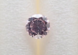 ピンクダイヤモンド 2.2mm/0.041ctルース(FANCY LIGHT PURPLE PINK, SI2)