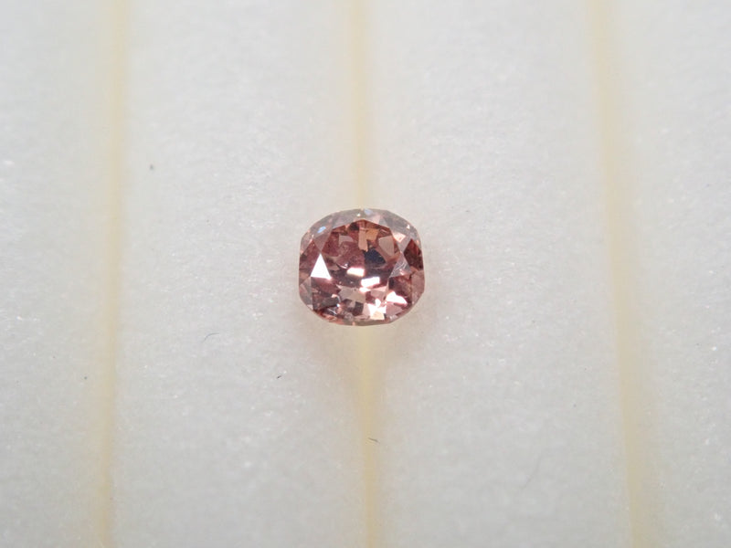 ピンクダイヤモンド 0.040ctルース(FANCY DEEP ORANGY PINK, SI-2)