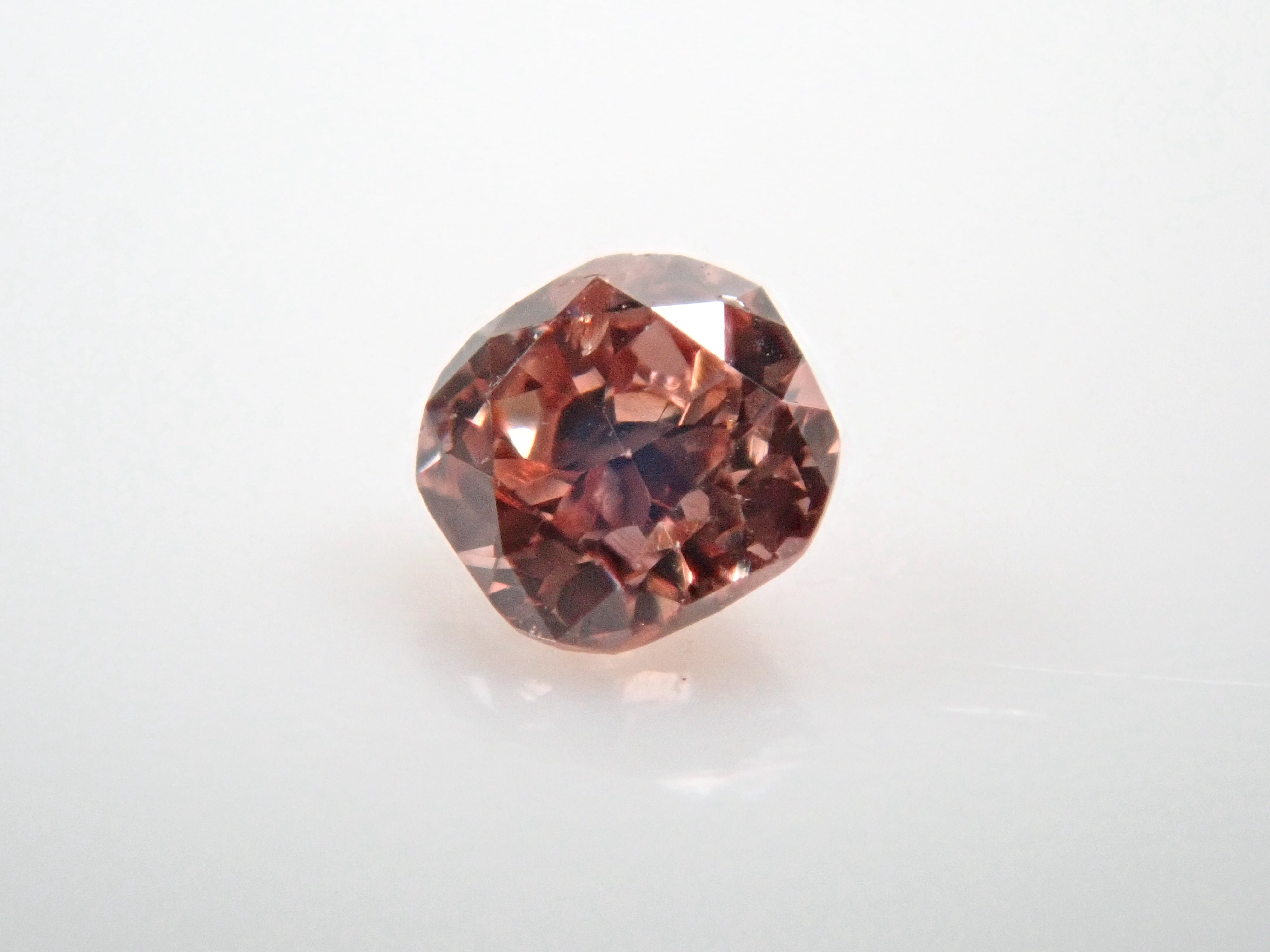 Pink diamond 0.040ct loose (FANCY DEEP ORANGY PINK, SI-2)