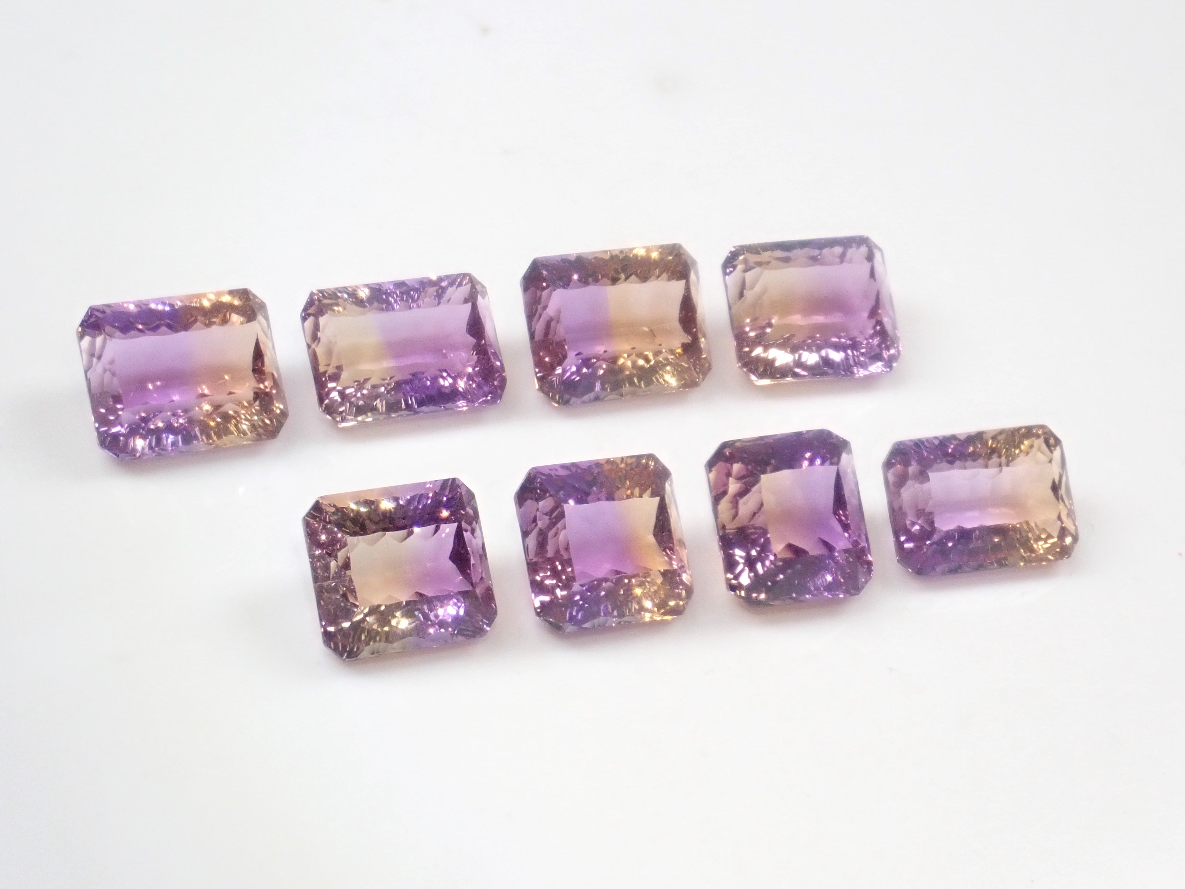 【11/15 22時販売】《限定8石》ブラジル産アメトリン1石ルース（コンケーブカット,平均10ct）《複数購入割引有》