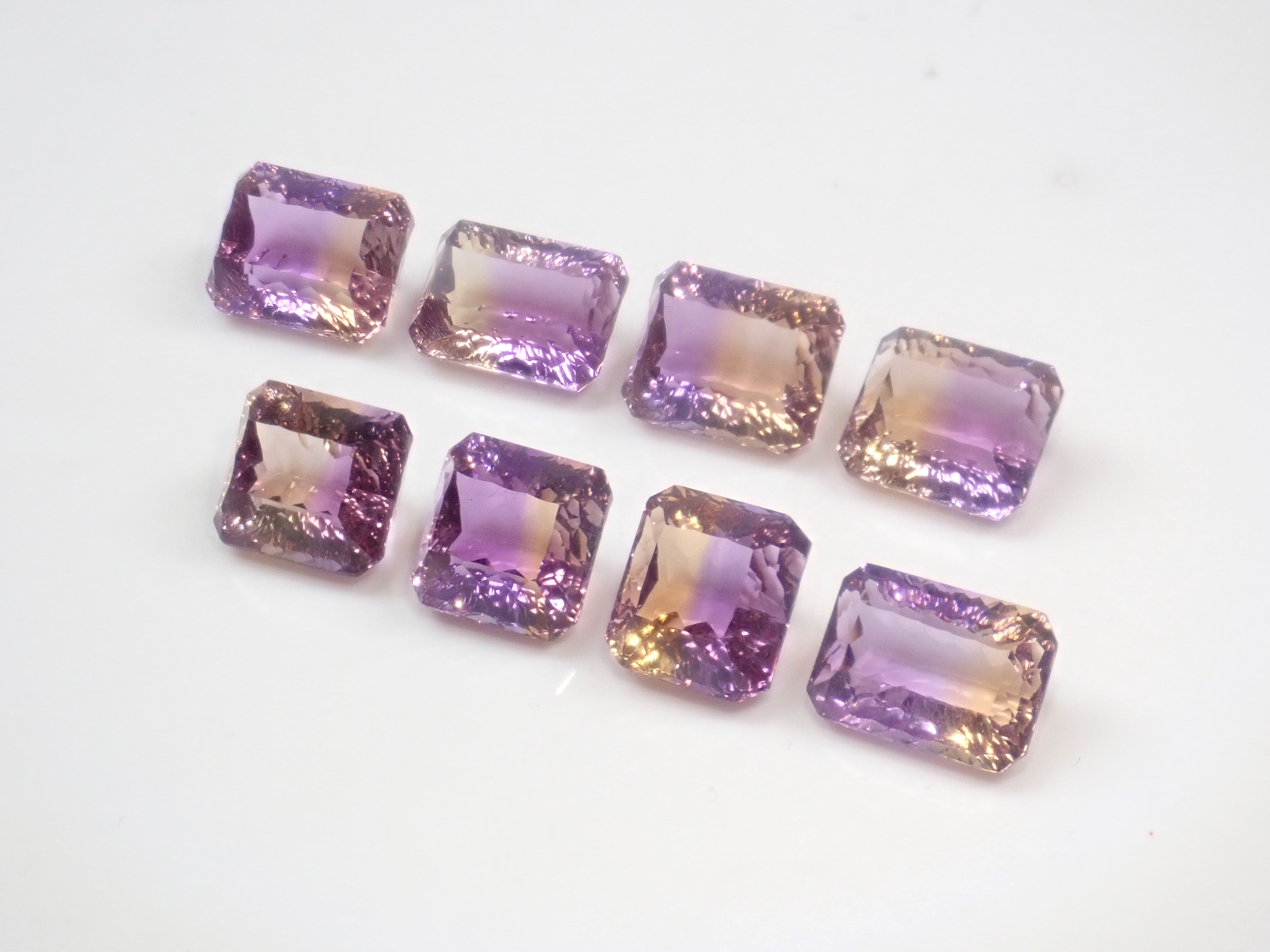 【11/15 22時販売】《限定8石》ブラジル産アメトリン1石ルース（コンケーブカット,平均10ct）《複数購入割引有》