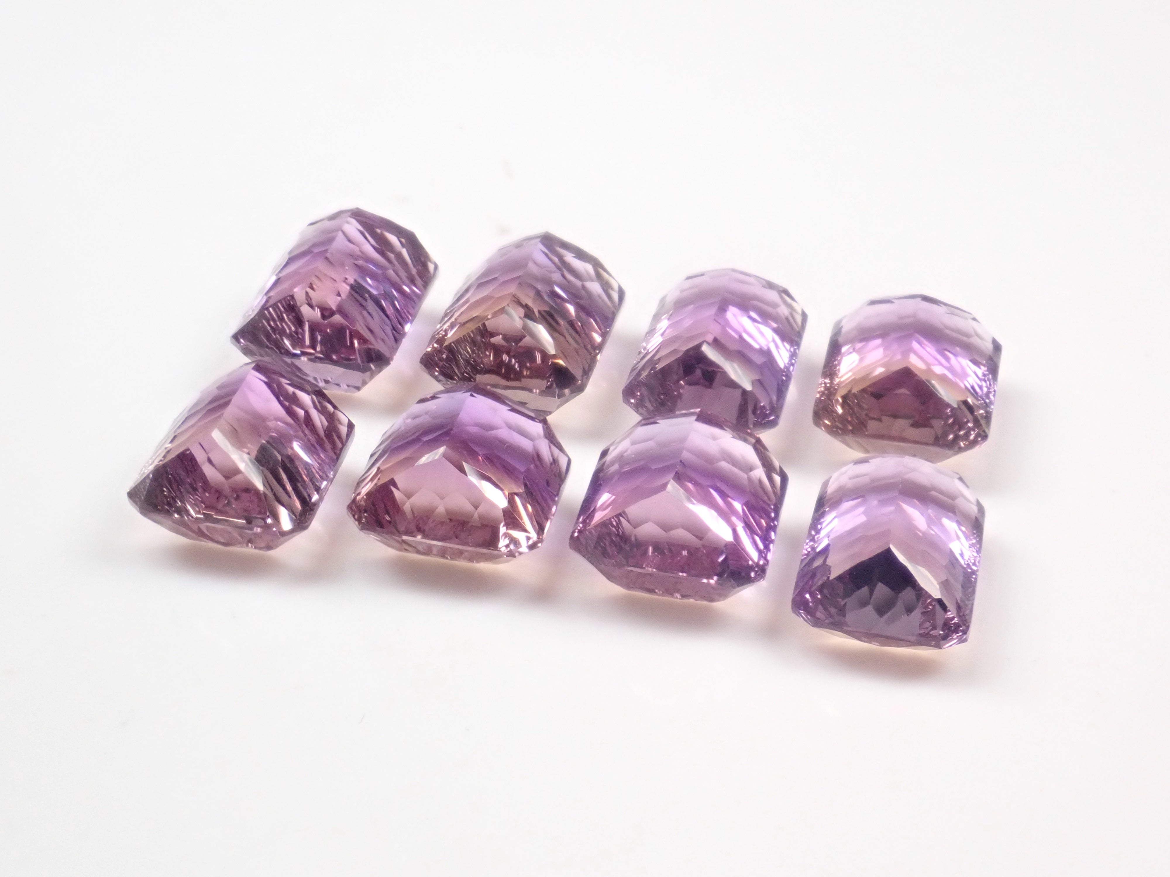 【11/15 22時販売】《限定8石》ブラジル産アメトリン1石ルース（コンケーブカット,平均10ct）《複数購入割引有》