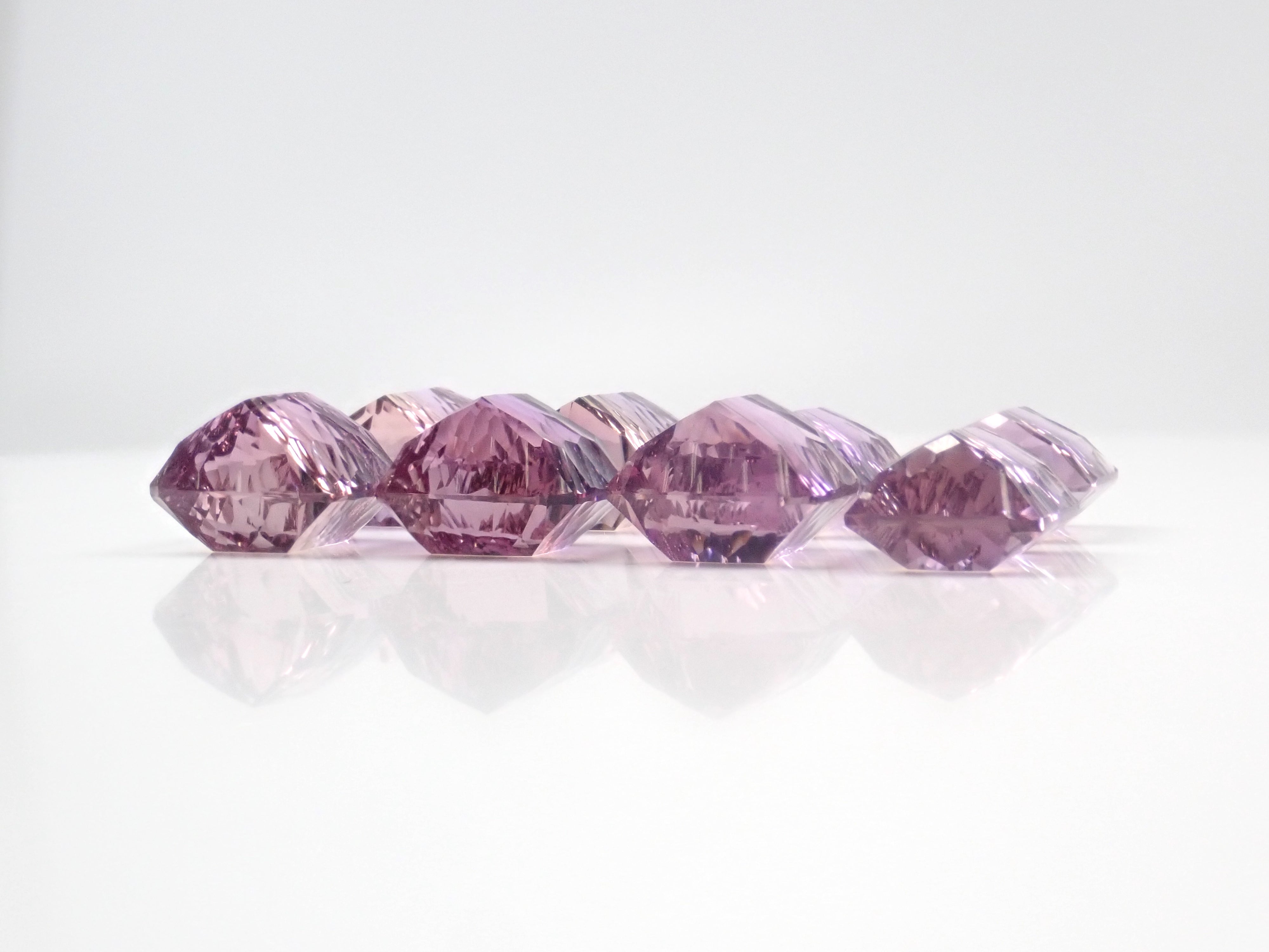 ブラジル産アメトリン1石ルース（コンケーブカット,平均10ct）《複数