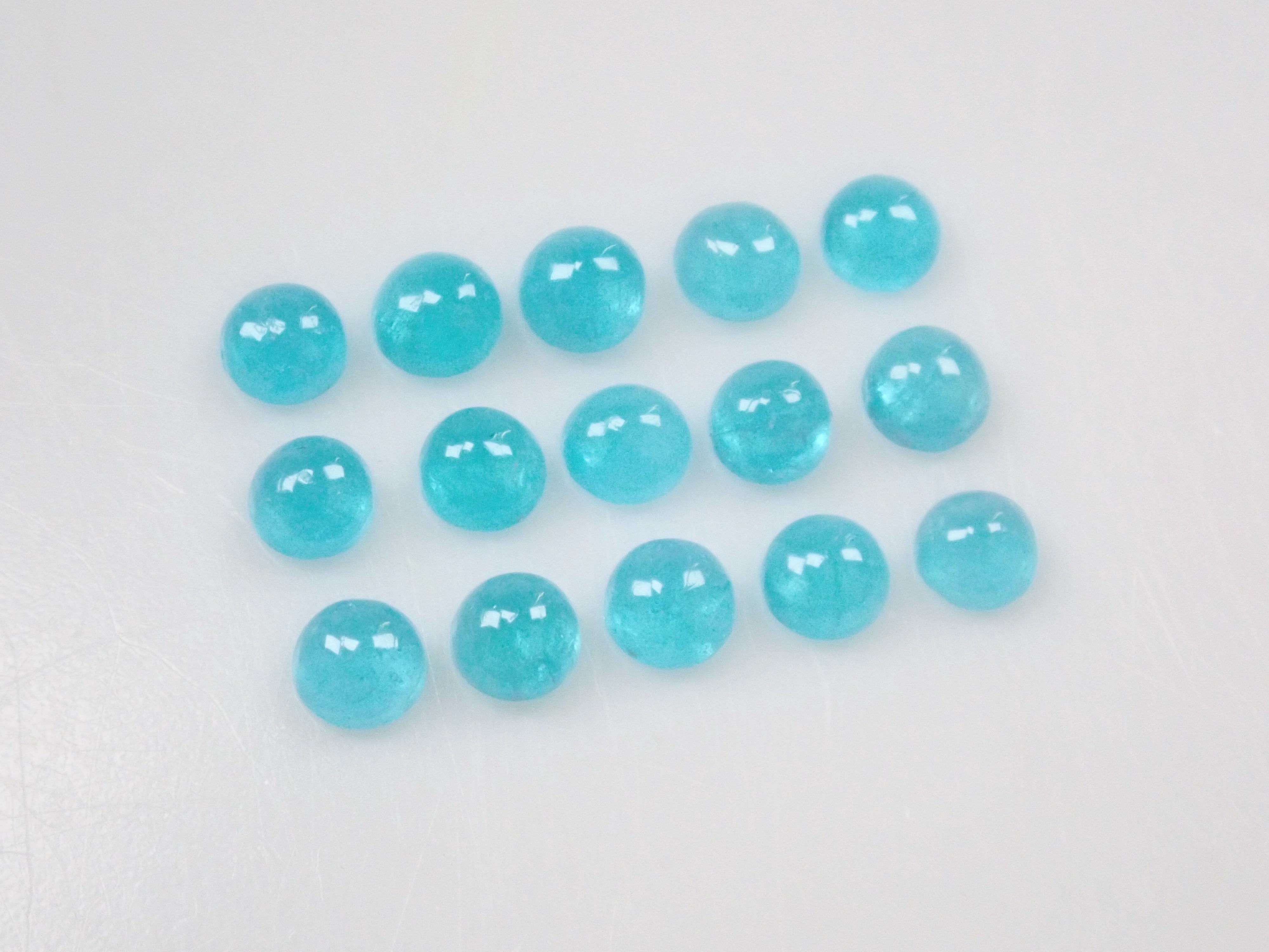 【11/23 22時販売】《限定15石》ブラジル産パライバトルマリン(カボションカット約2.2ｍｍ)1石ルース《複数購入割引有》