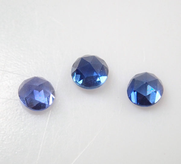 【限量3顆】斯里蘭卡產藍寶石1顆【多買可優惠】（玫瑰切工，2mm，Mr. NOBU切工）