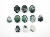 [Limited to 11 stones] 1 stone of Brazilian moss agate [Discount available for multiple purchases] (Mr. Sanjay cut)