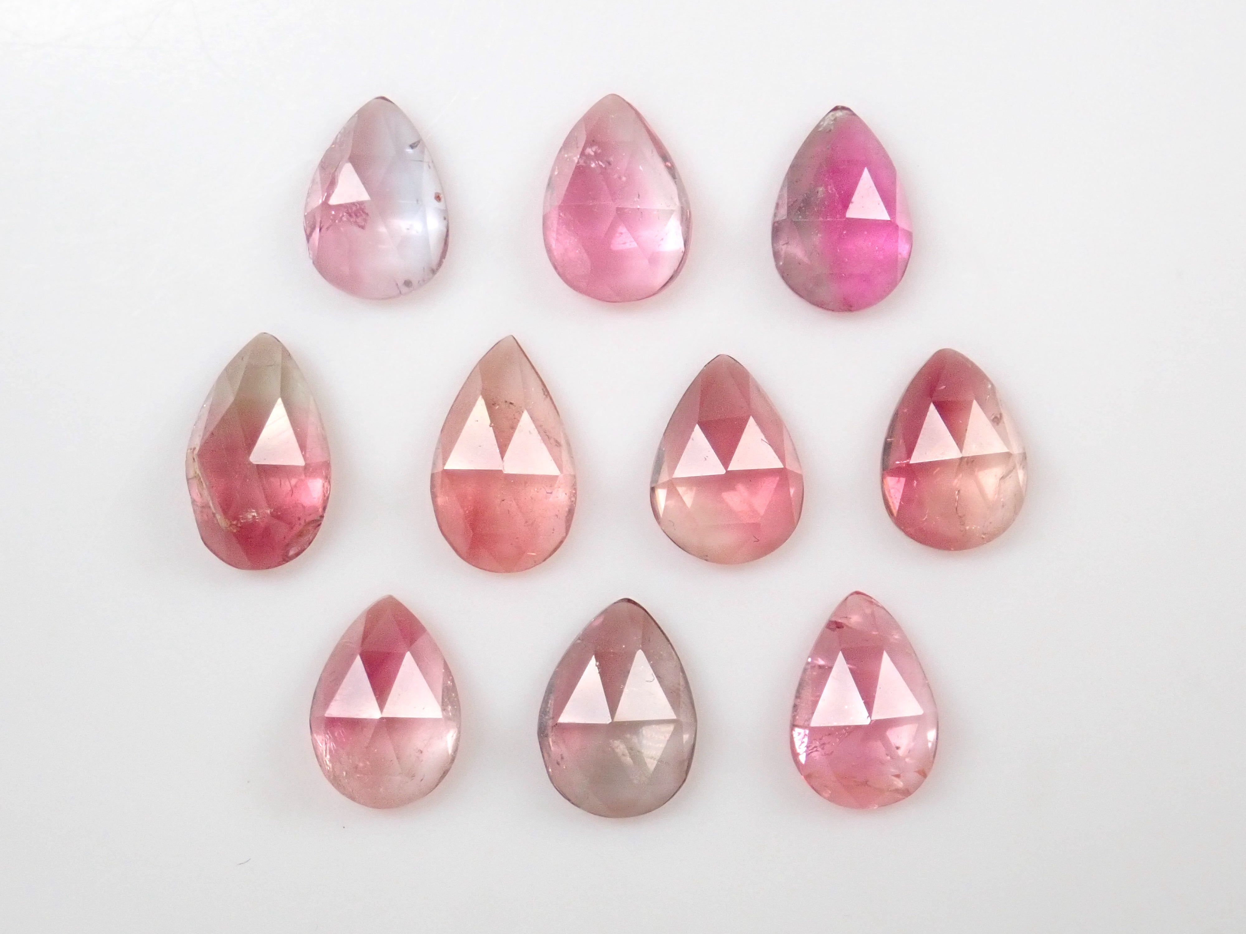 [Limited to 10 stones] 1 stone bicolor tourmaline from Brazil [Discount available for multiple purchases] (Rose cut, Mr. NOBU cut)