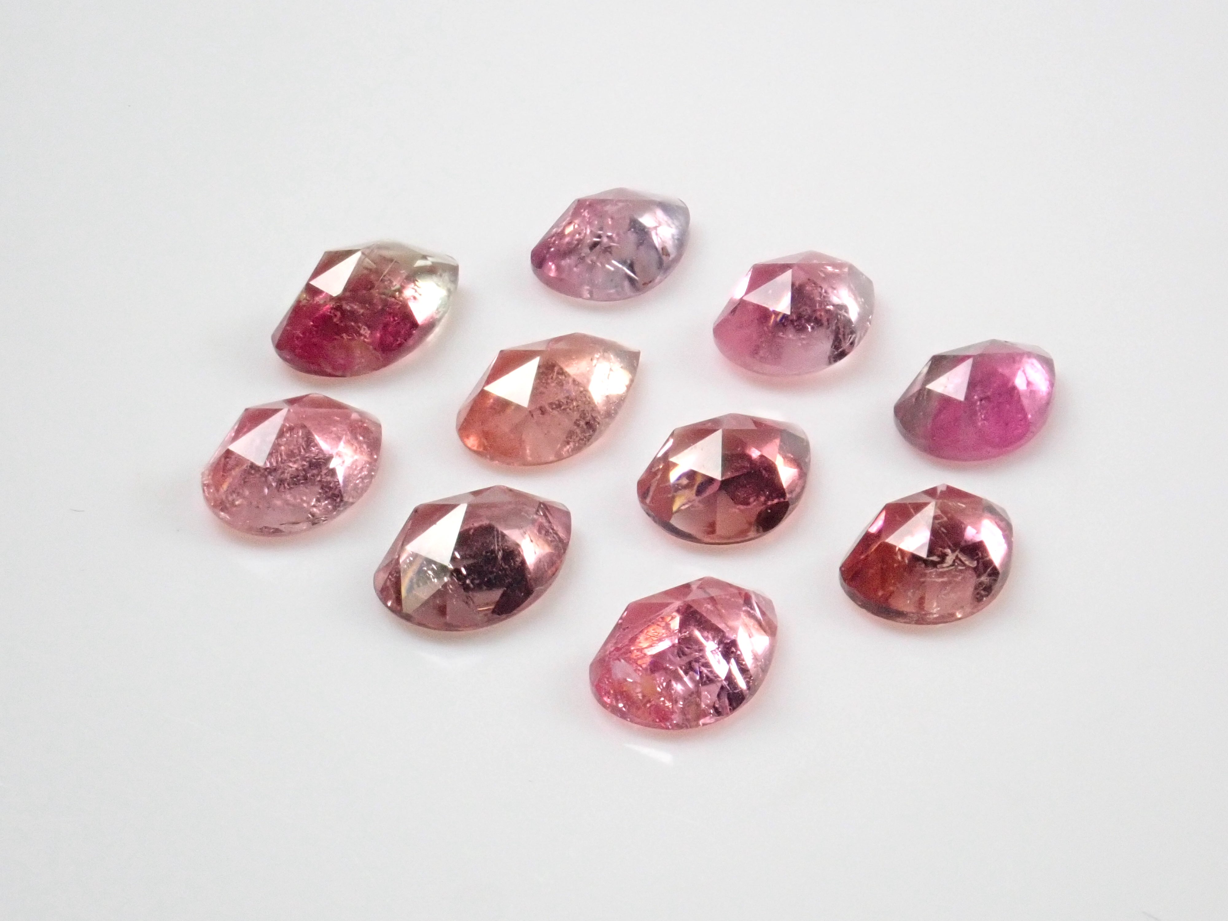 [Limited to 10 stones] 1 stone bicolor tourmaline from Brazil [Discount available for multiple purchases] (Rose cut, Mr. NOBU cut)