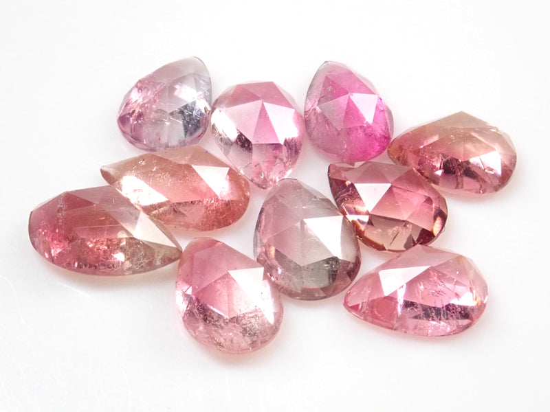 [Limited to 10 stones] 1 stone bicolor tourmaline from Brazil [Discount available for multiple purchases] (Rose cut, Mr. NOBU cut)
