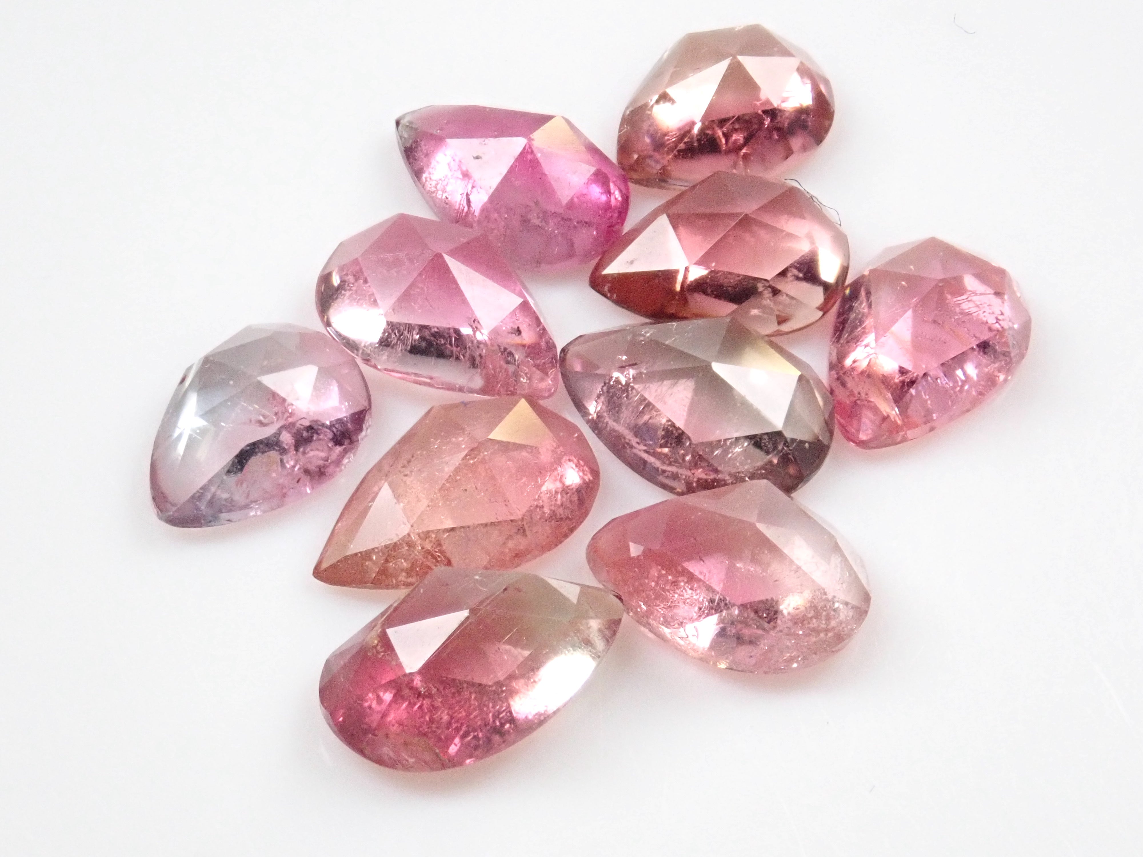 [Limited to 10 stones] 1 stone bicolor tourmaline from Brazil [Discount available for multiple purchases] (Rose cut, Mr. NOBU cut)