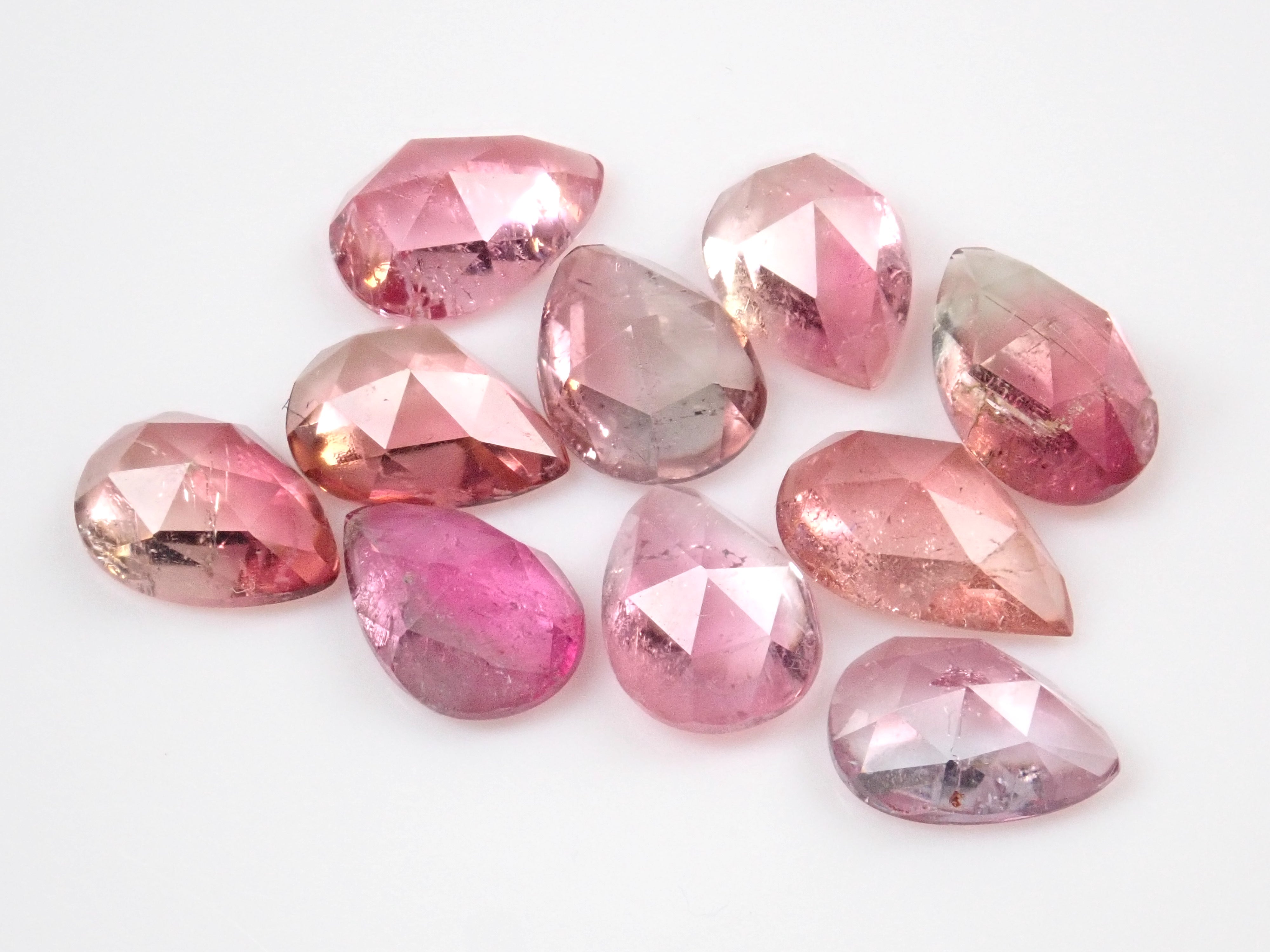 [Limited to 10 stones] 1 stone bicolor tourmaline from Brazil [Discount available for multiple purchases] (Rose cut, Mr. NOBU cut)