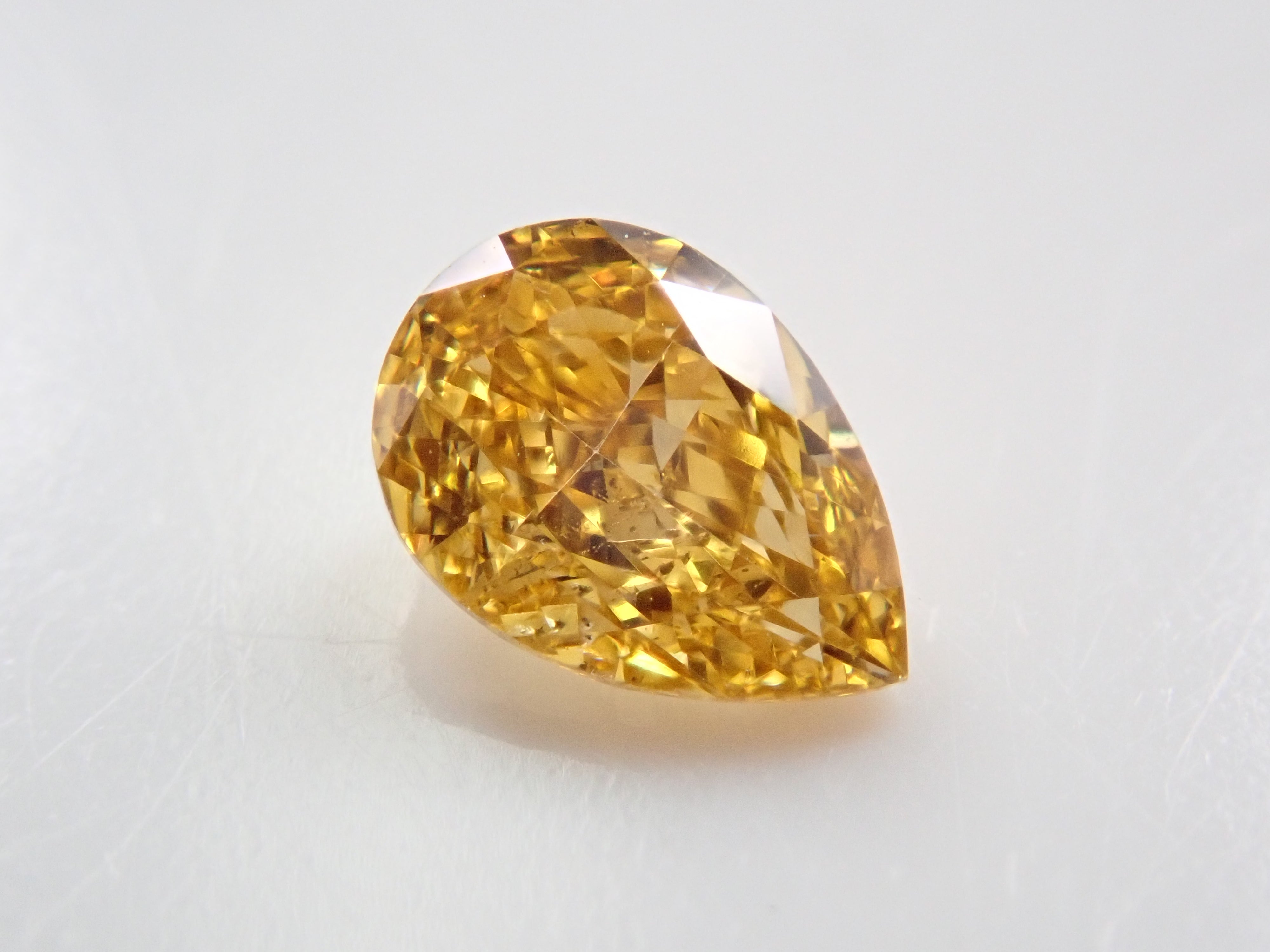 Yellow diamond 0.245ct loose (FANCY INTENSE ORANGY YELLOW