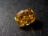 イエローダイヤモンド 0.157ctルース(FANCY VIVID ORANGY YELLOW, VS1)