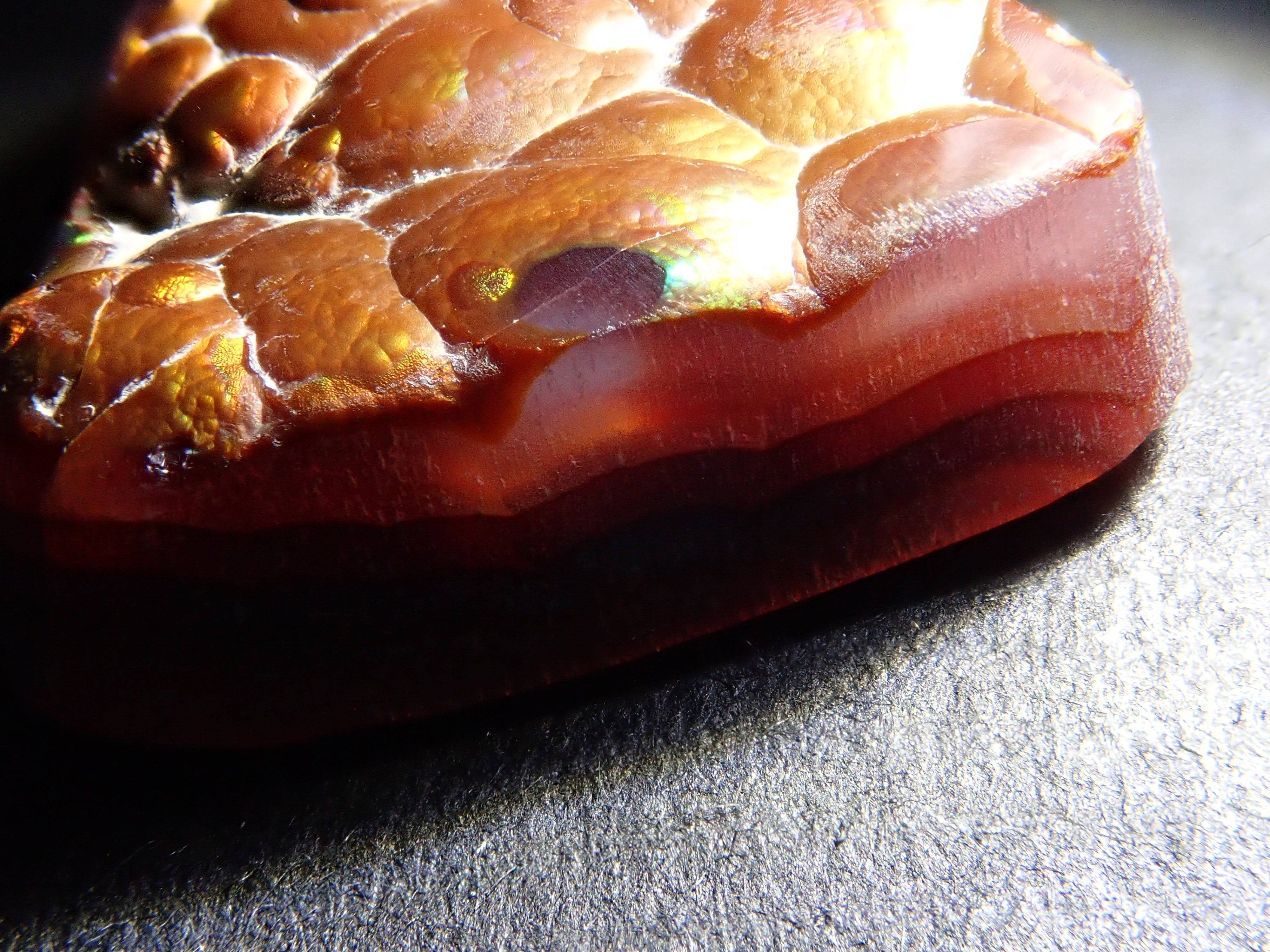 [12/6 22:00] Mexican Fire Agate 10.683ct Loose Stone