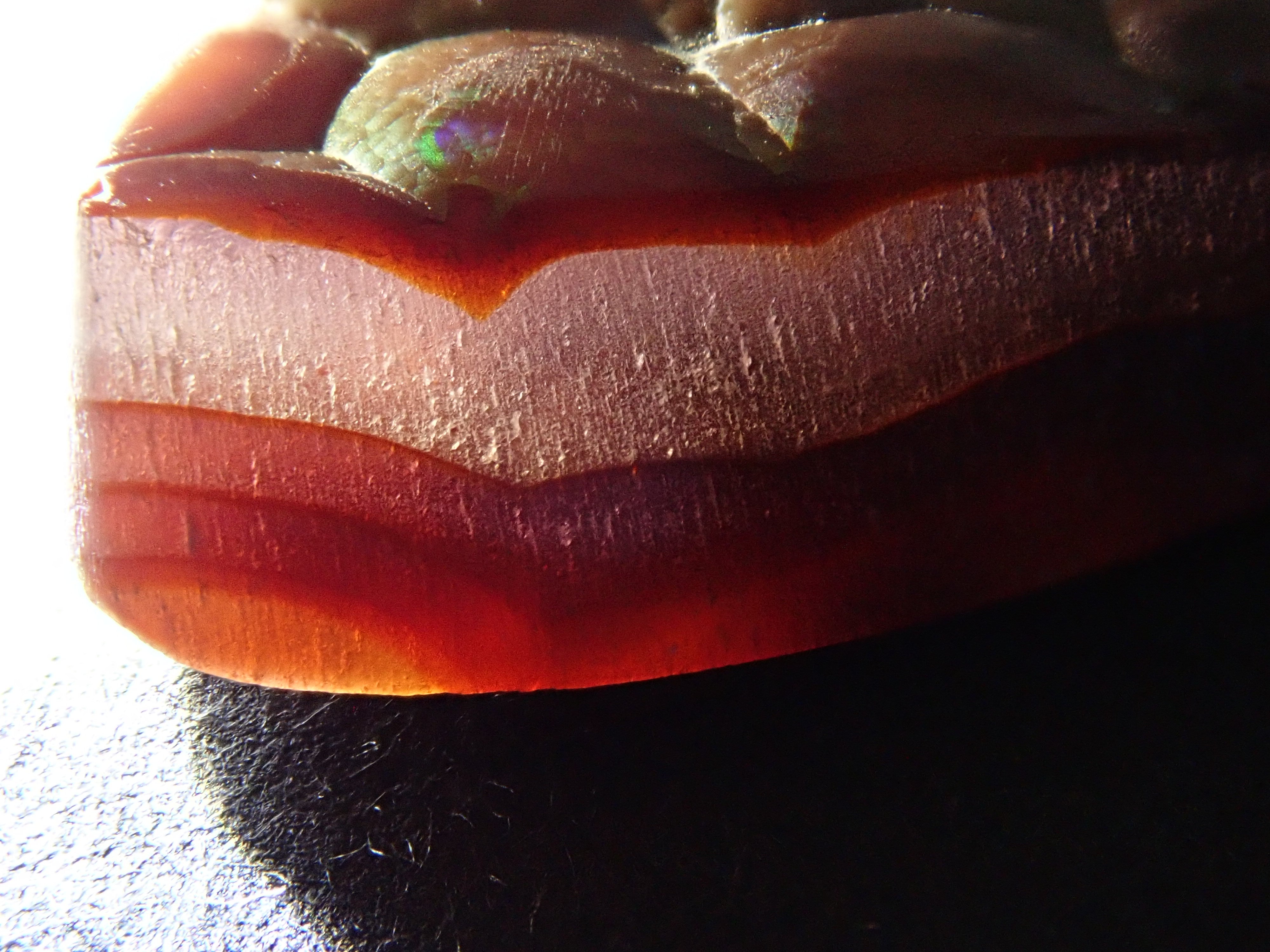 [12/6 22:00] Mexican Fire Agate 10.683ct Loose Stone