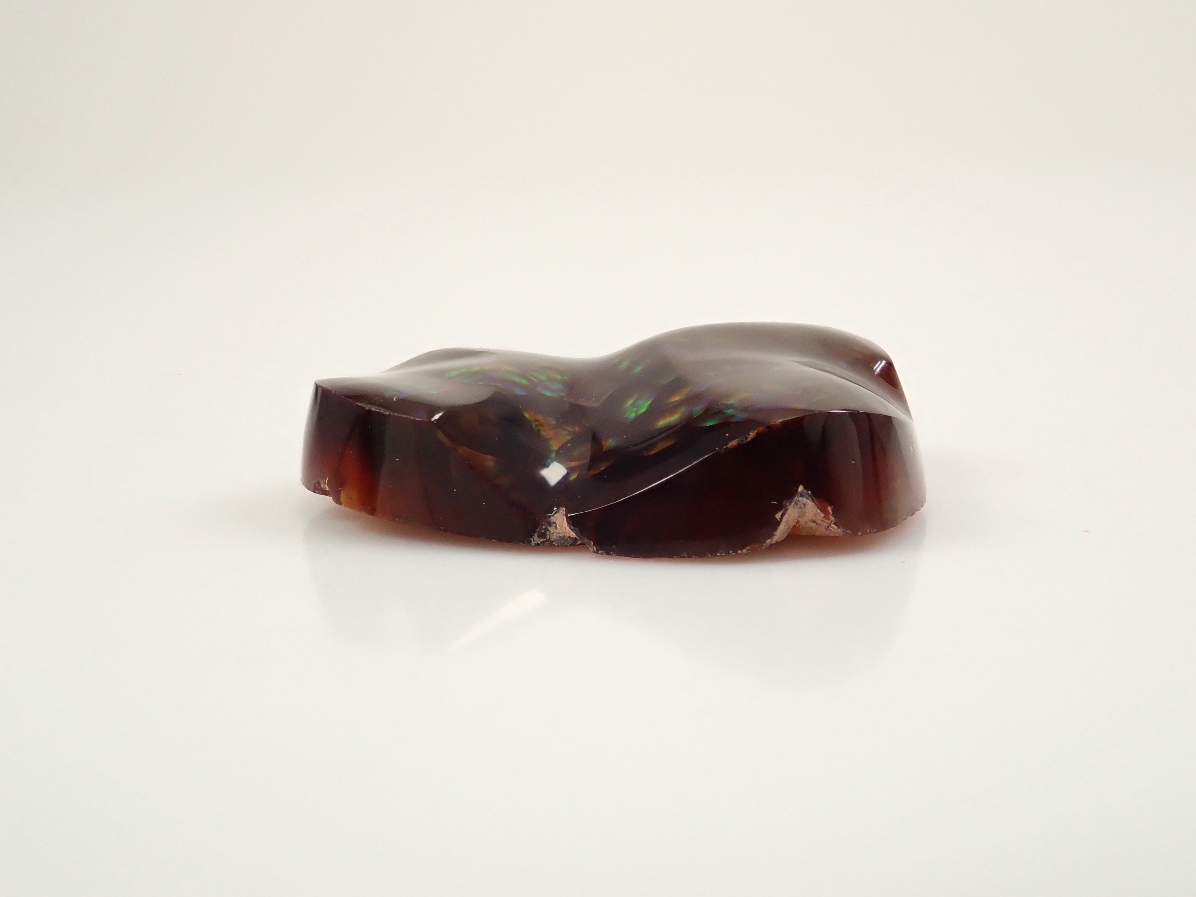 [12/6 22:00] Mexican Fire Agate 14.193ct Loose Stone