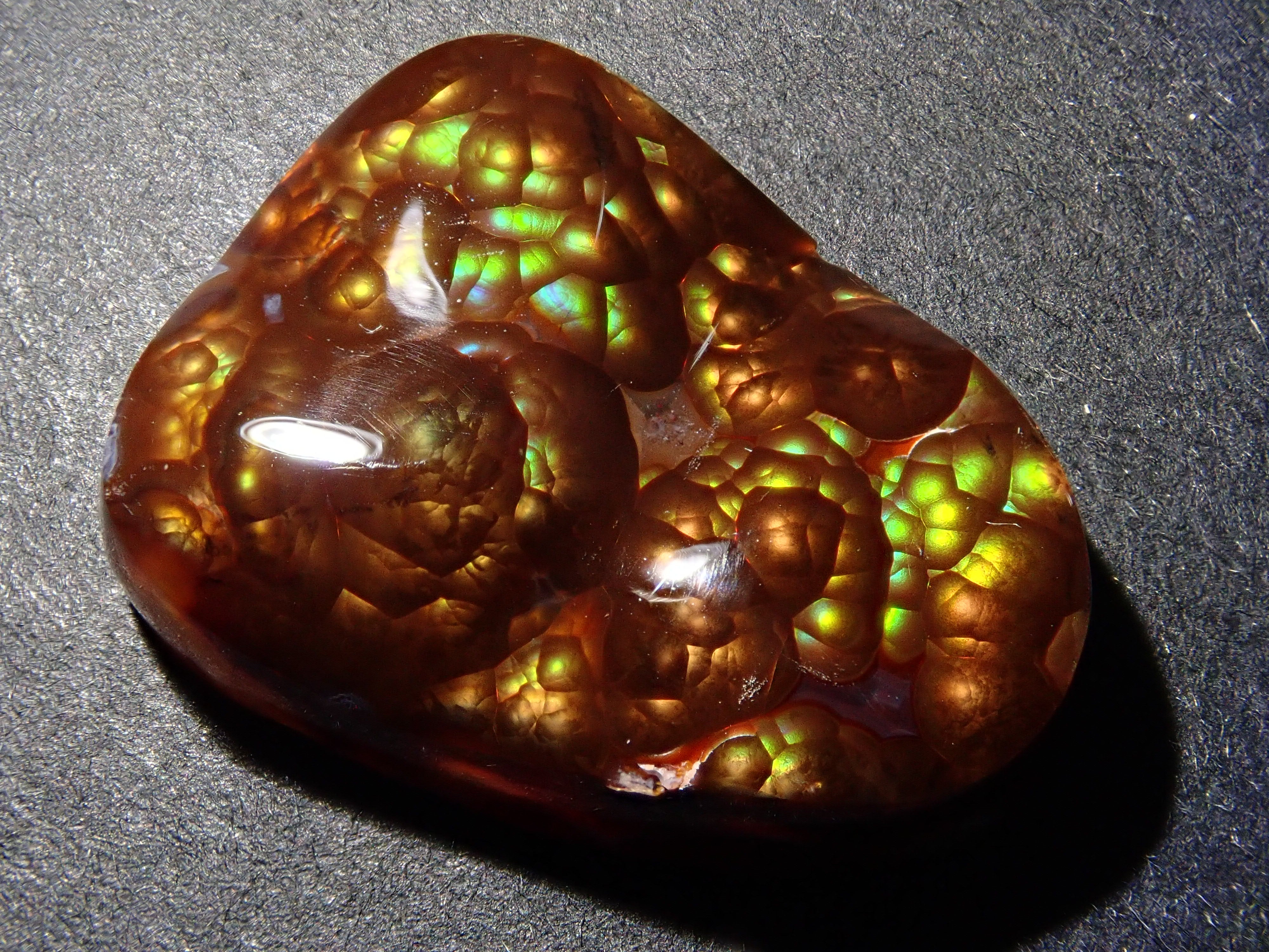 [12/6 22:00] Mexican Fire Agate 14.193ct Loose Stone