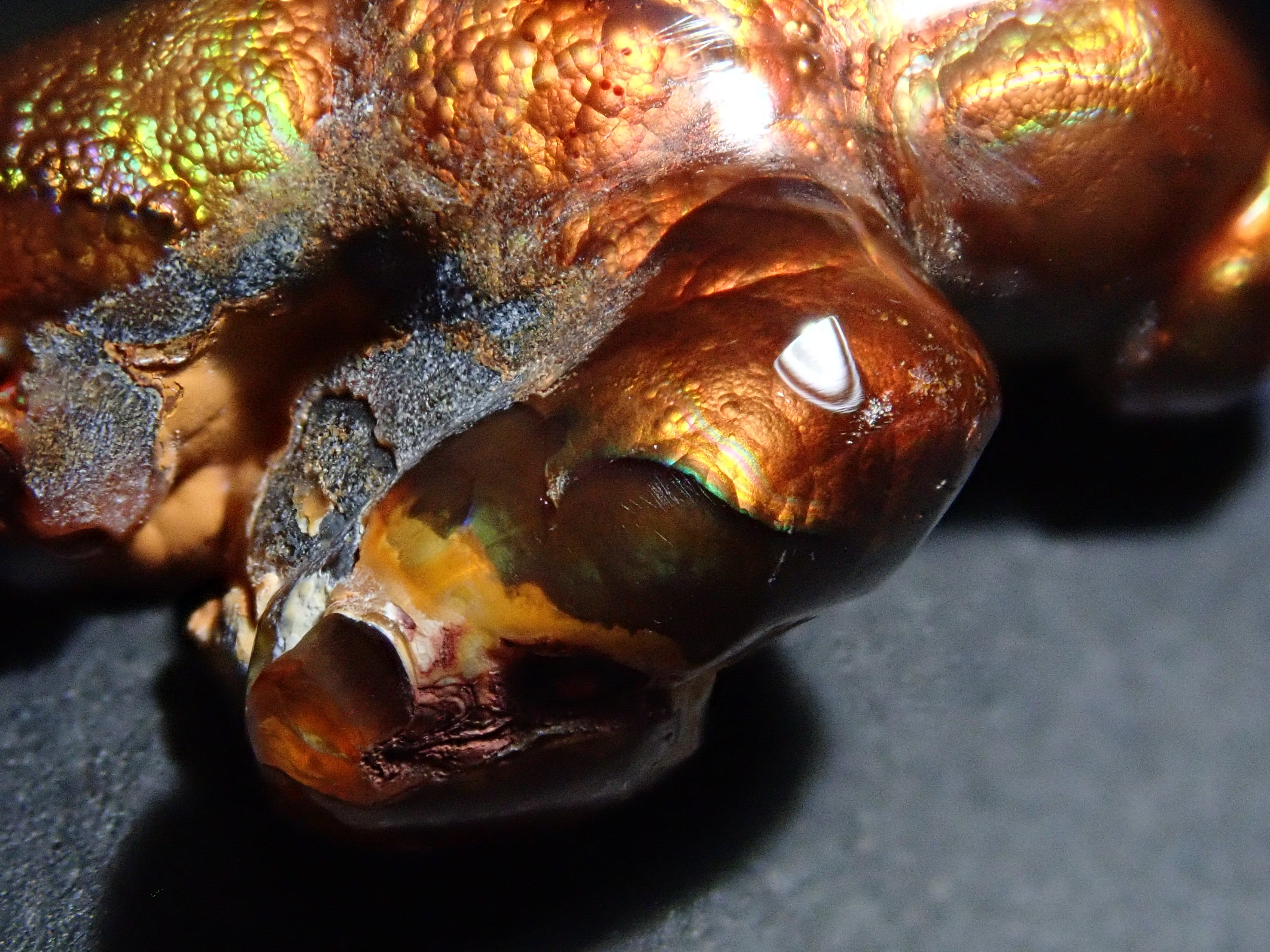 メキシコ産ファイアーアゲート 17.936ctルース