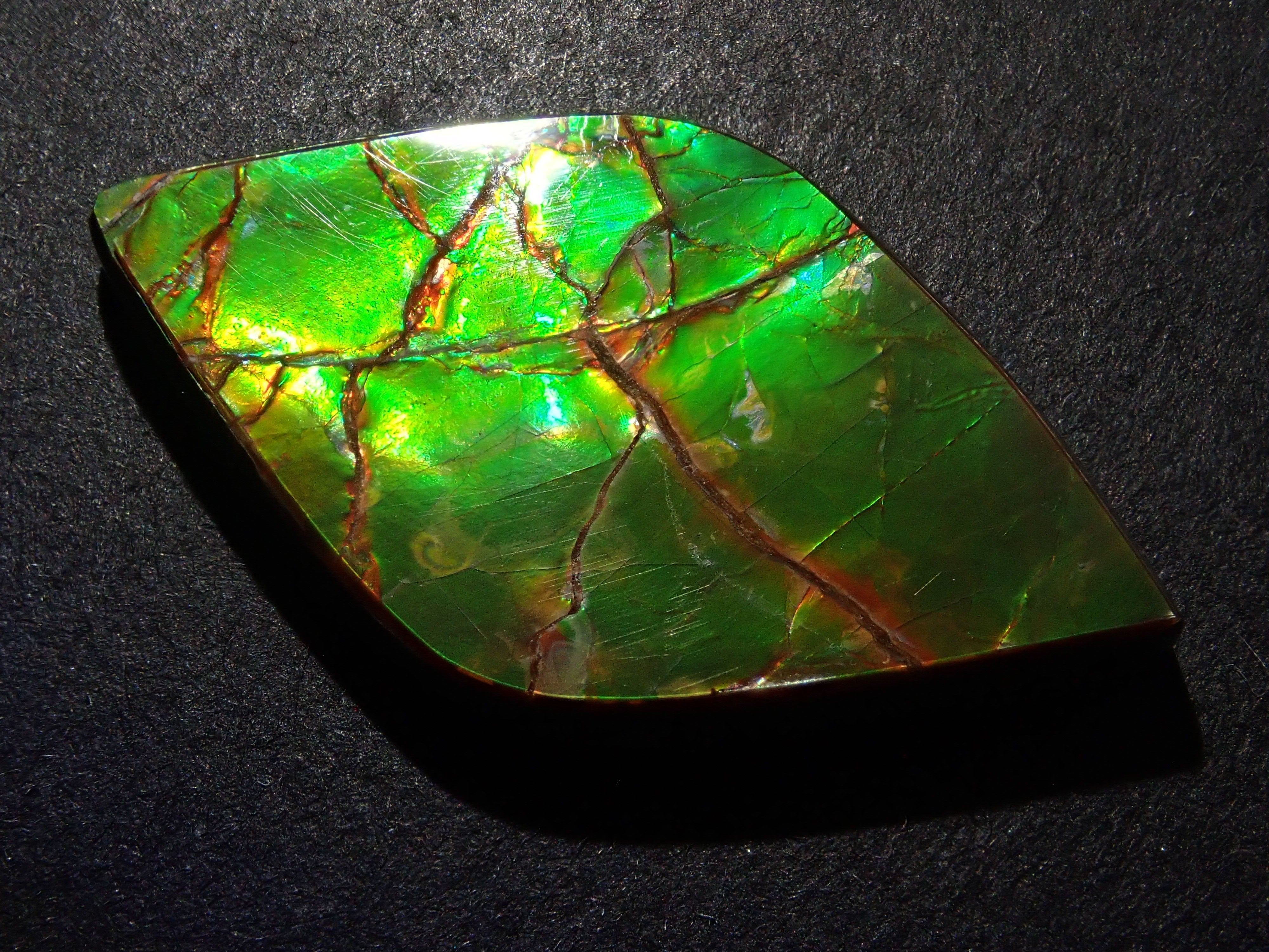 【12/6 22時販売】カナダ産アンモライト 17.043ctルース