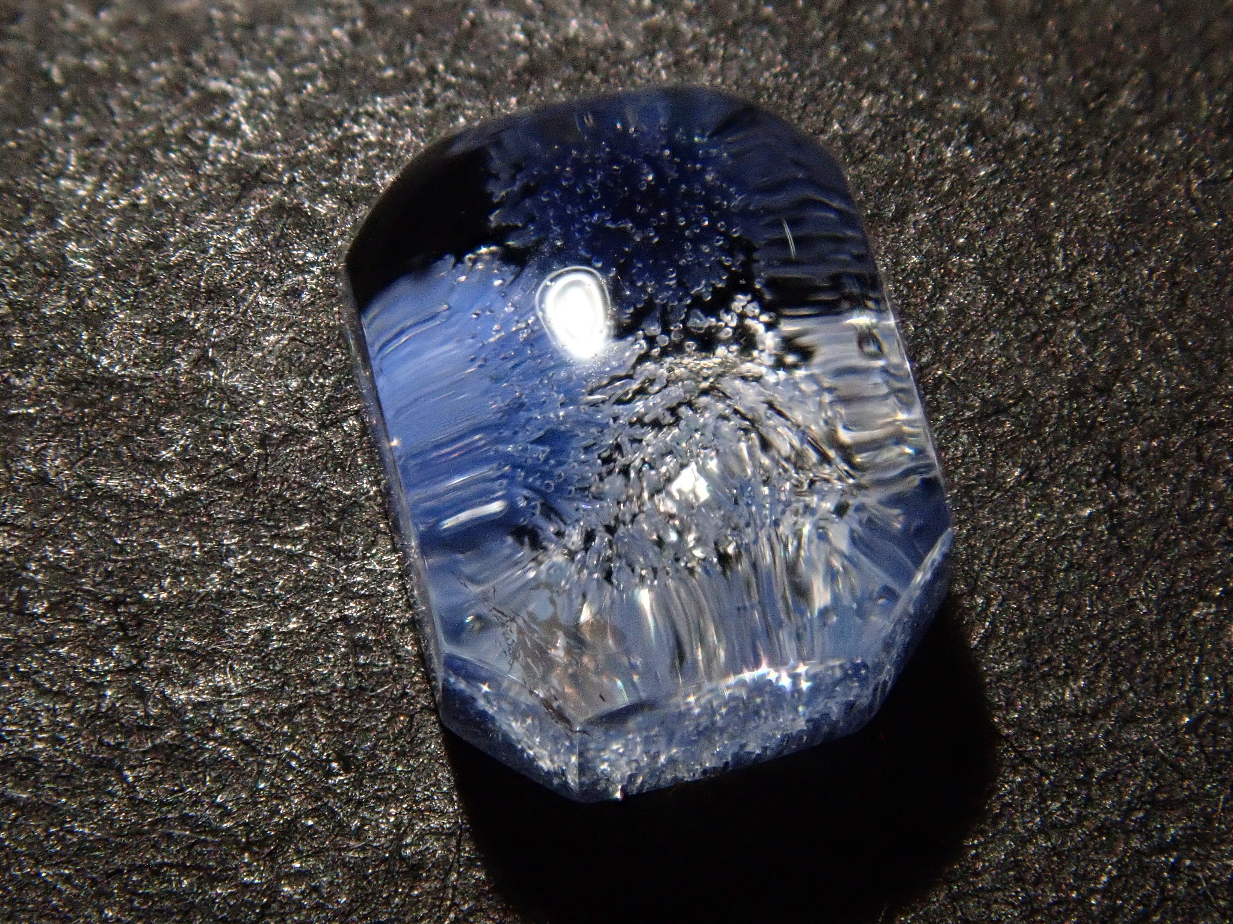 [12557532] Brazilian Dumortierite in Quartz 1.131ct Loose Stone