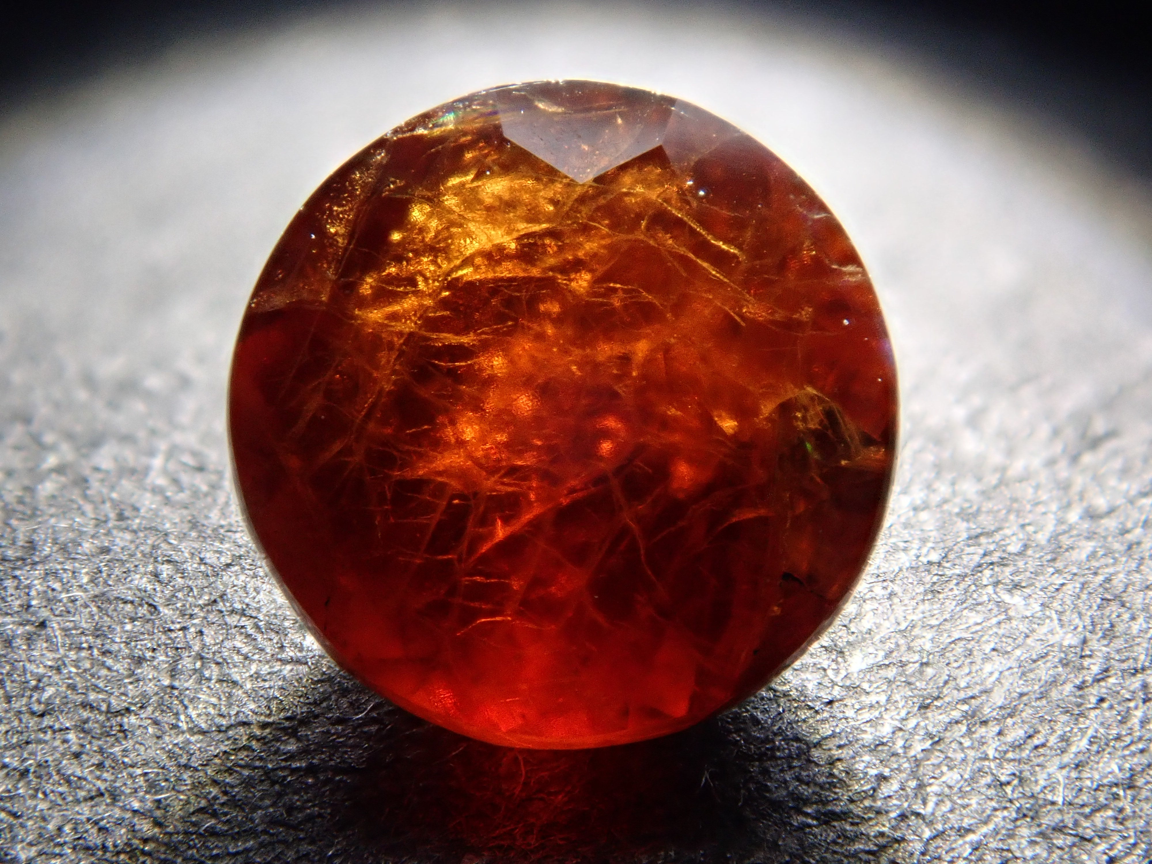 Rainbow Garnet (Andradite Garnet) 0.771ct Loose Stone from Tenkawa Village, Nara Prefecture