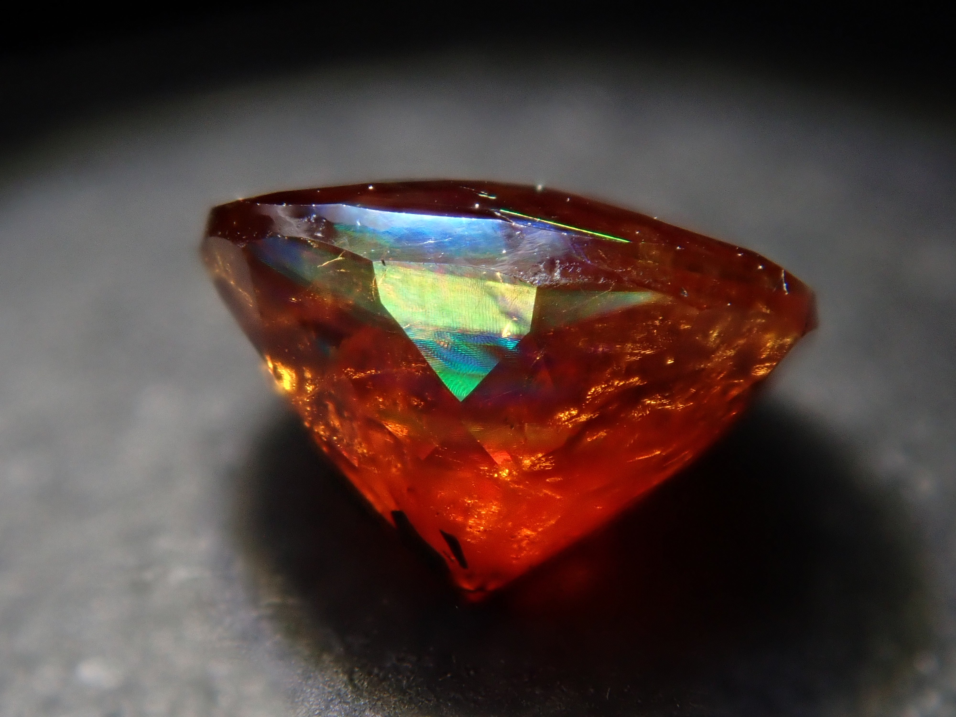 Rainbow Garnet (Andradite Garnet) 0.771ct Loose Stone from Tenkawa Village, Nara Prefecture