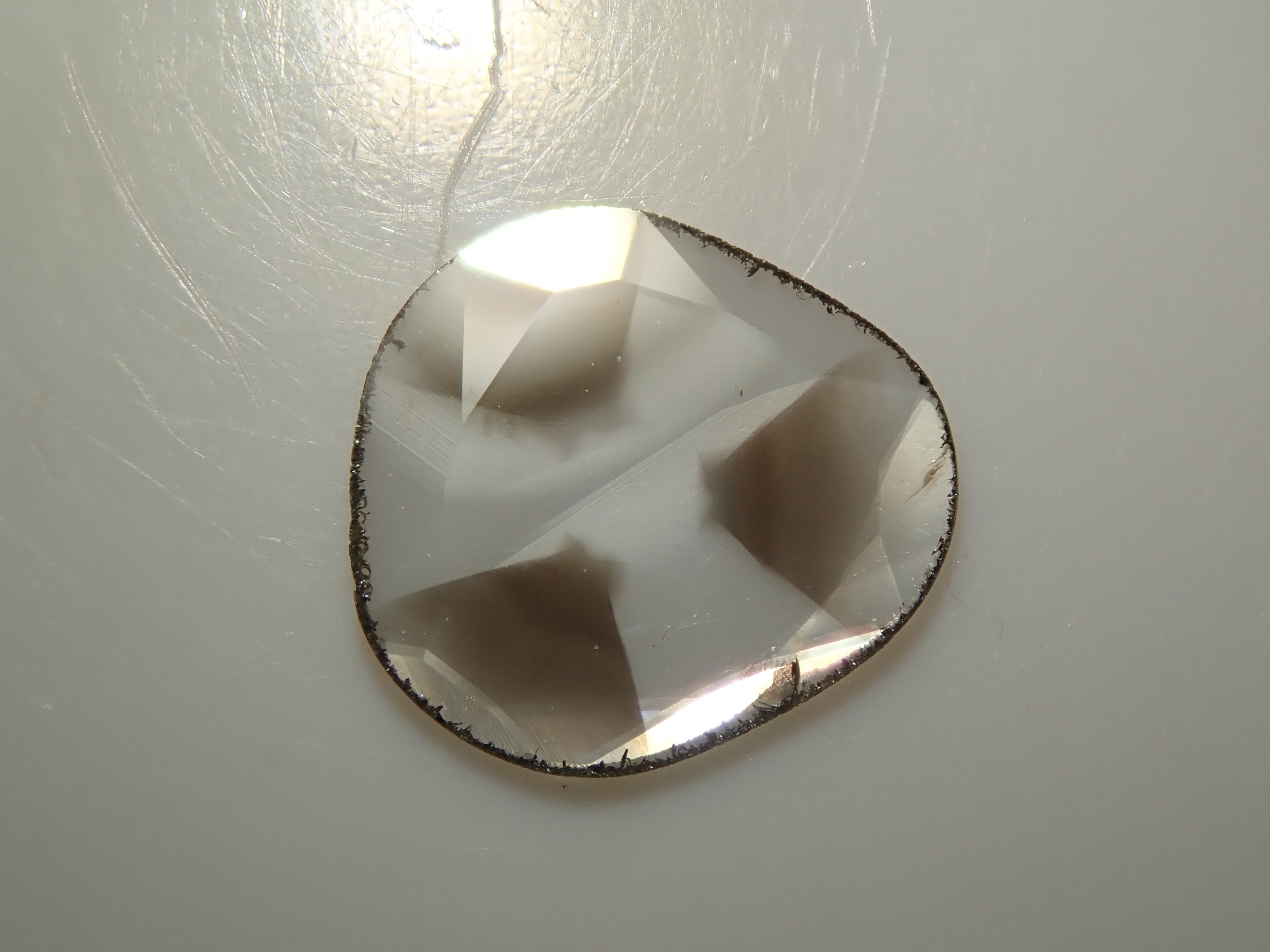 Zimbabwe sliced ​​trapiche diamond 0.206ct loose
