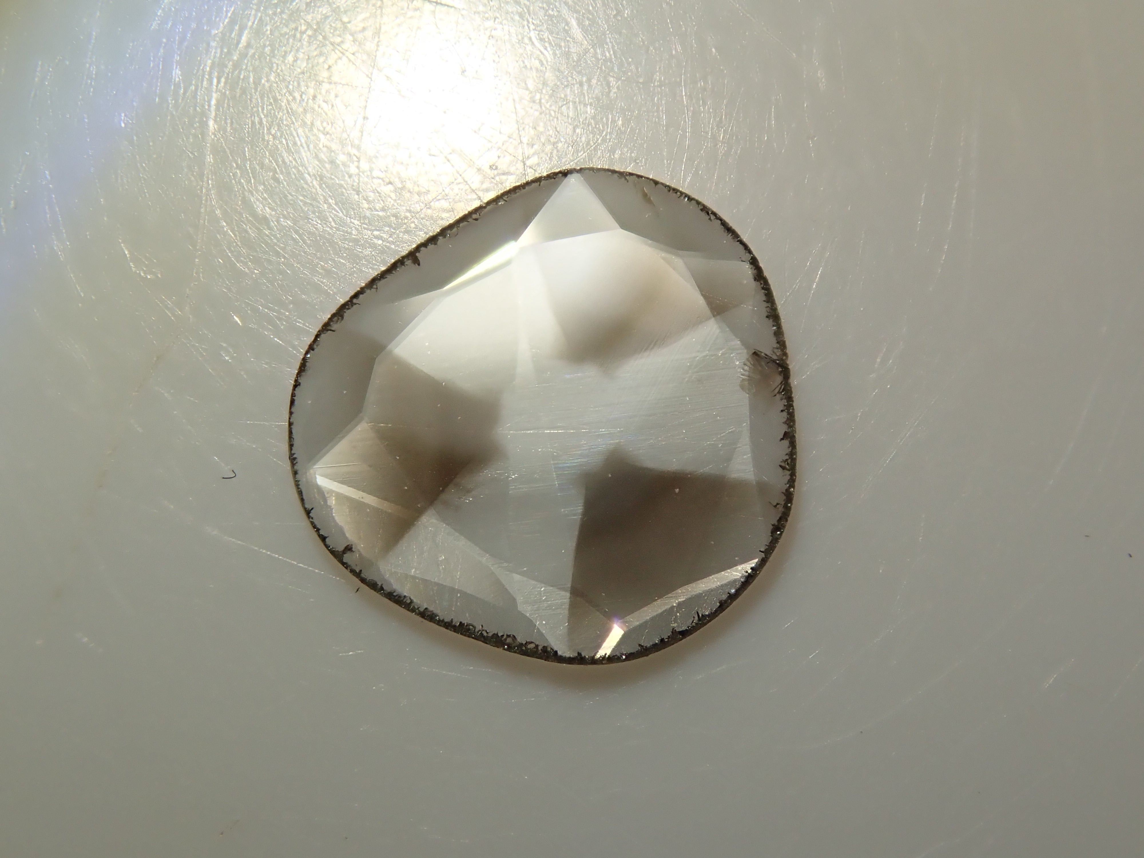 Zimbabwe sliced ​​trapiche diamond 0.206ct loose