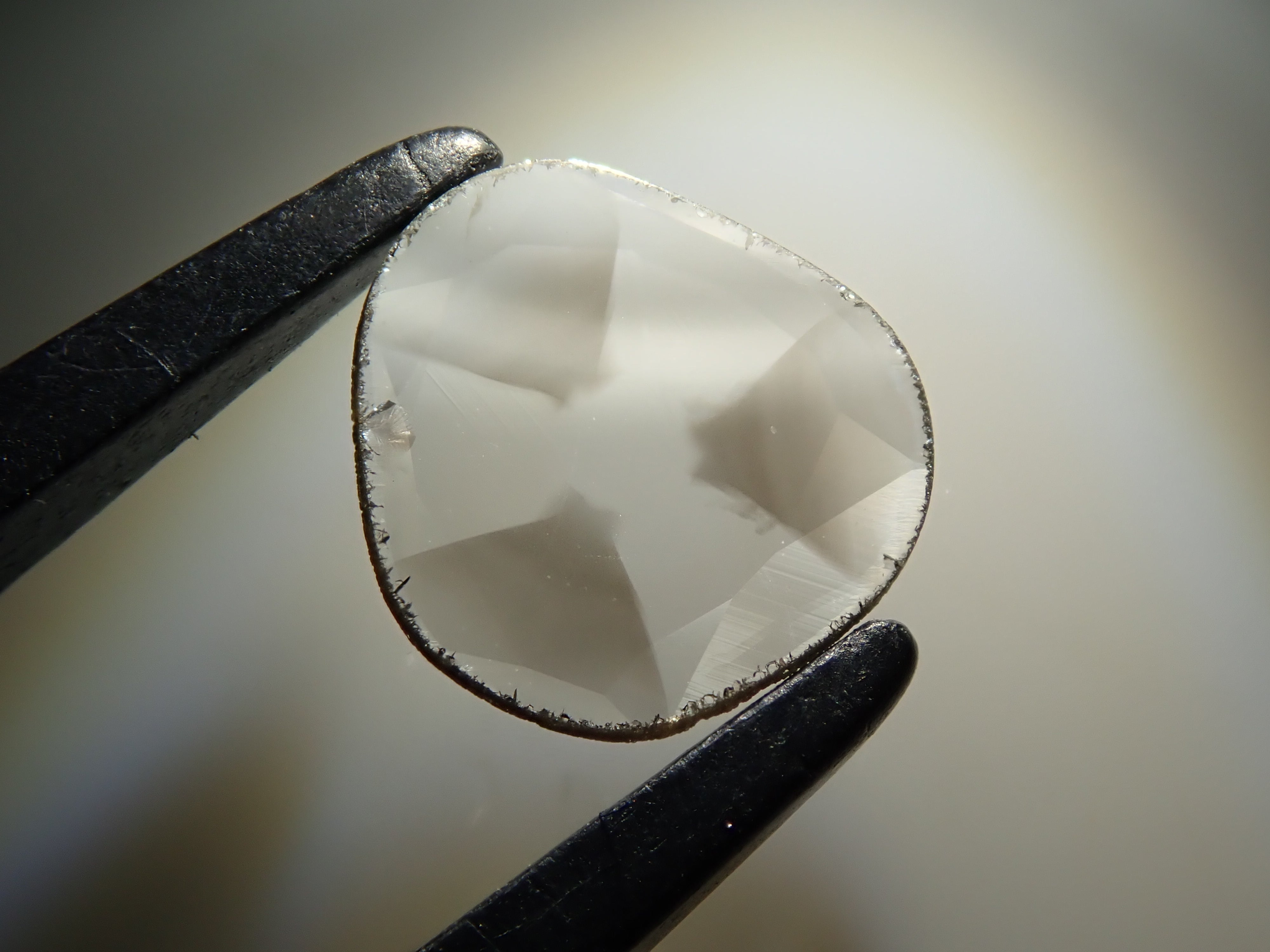 Zimbabwe sliced ​​trapiche diamond 0.206ct loose