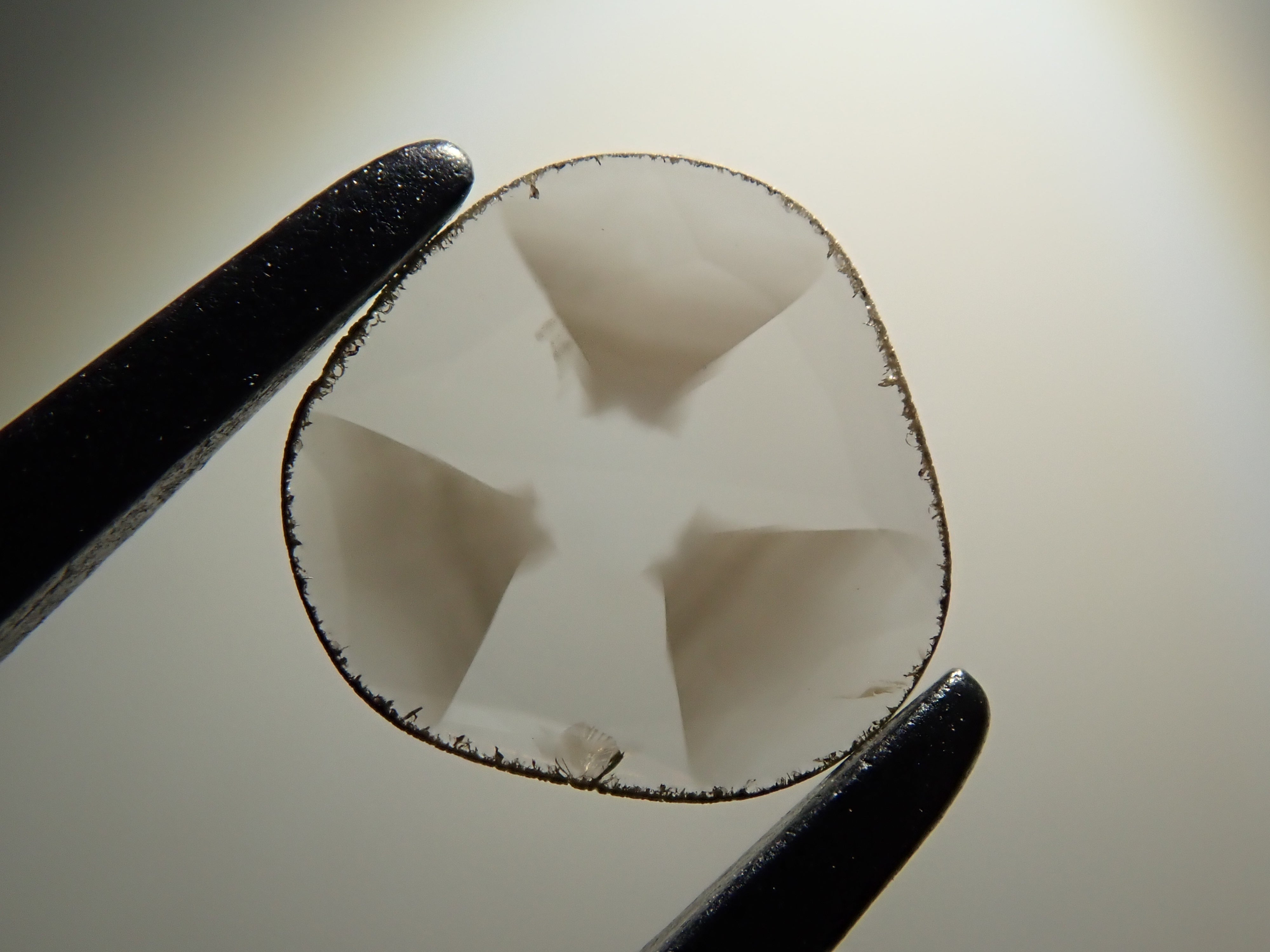 Zimbabwe sliced ​​trapiche diamond 0.206ct loose