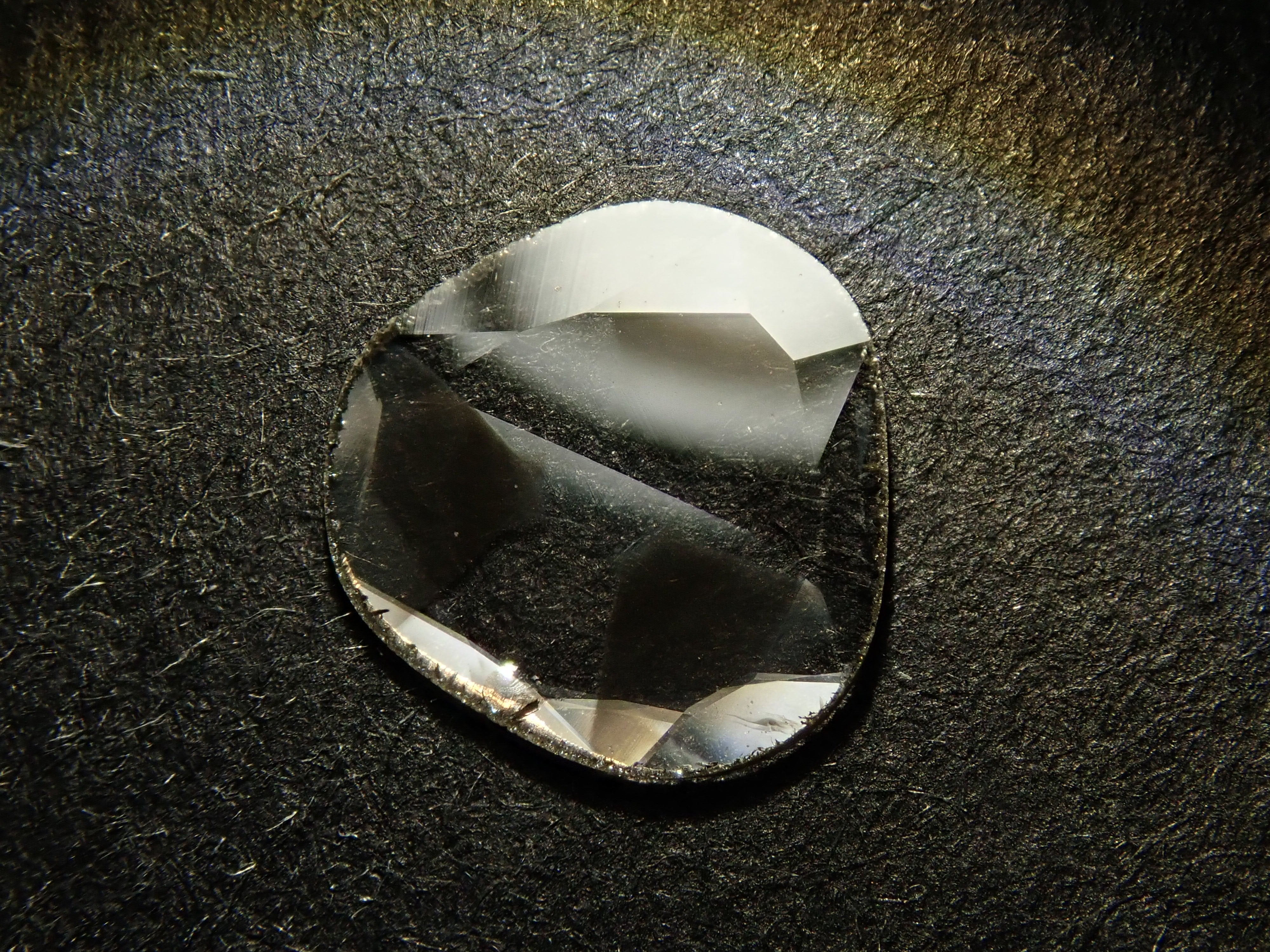 Zimbabwe sliced ​​trapiche diamond 0.206ct loose
