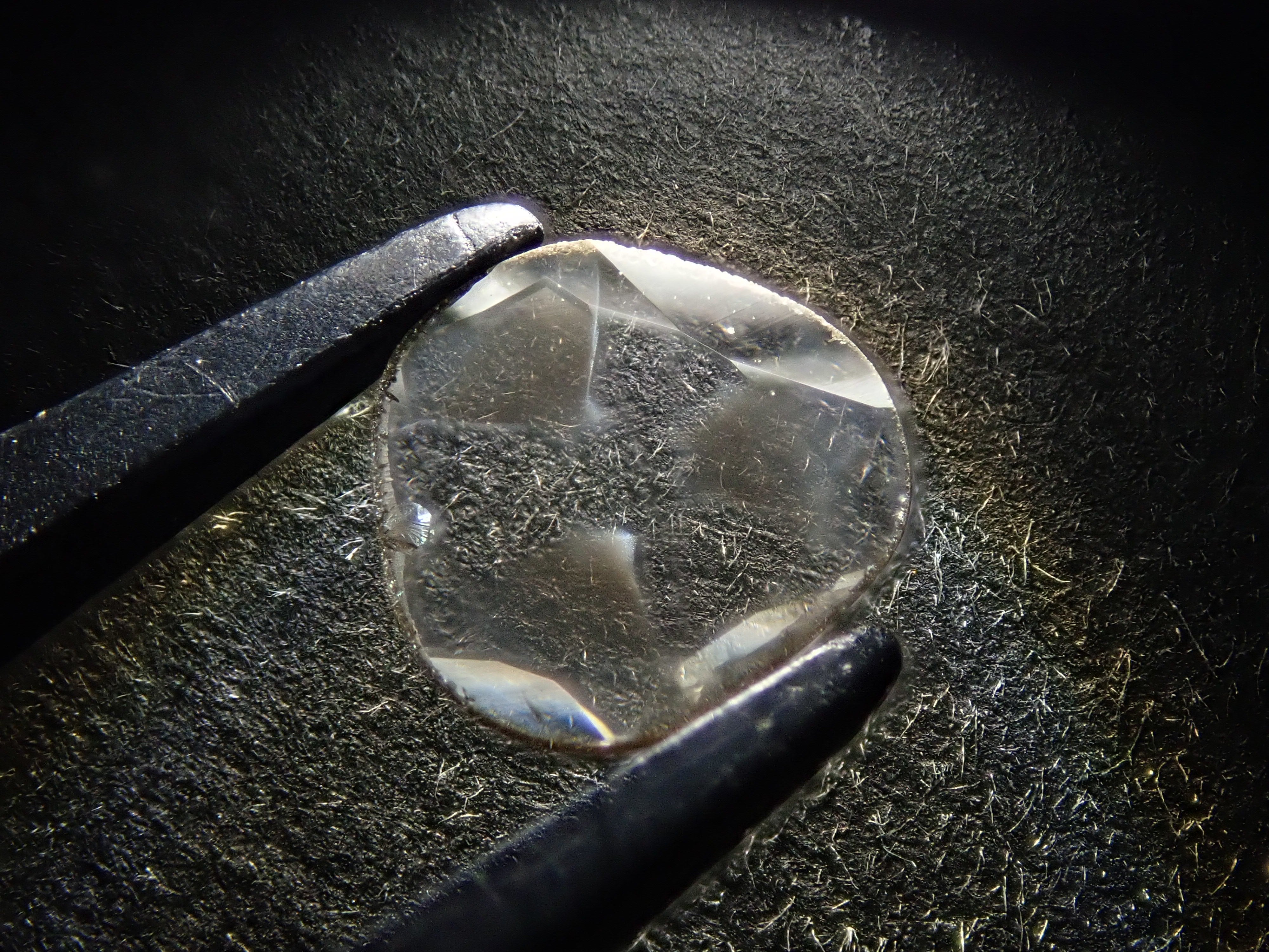 Zimbabwe sliced ​​trapiche diamond 0.206ct loose