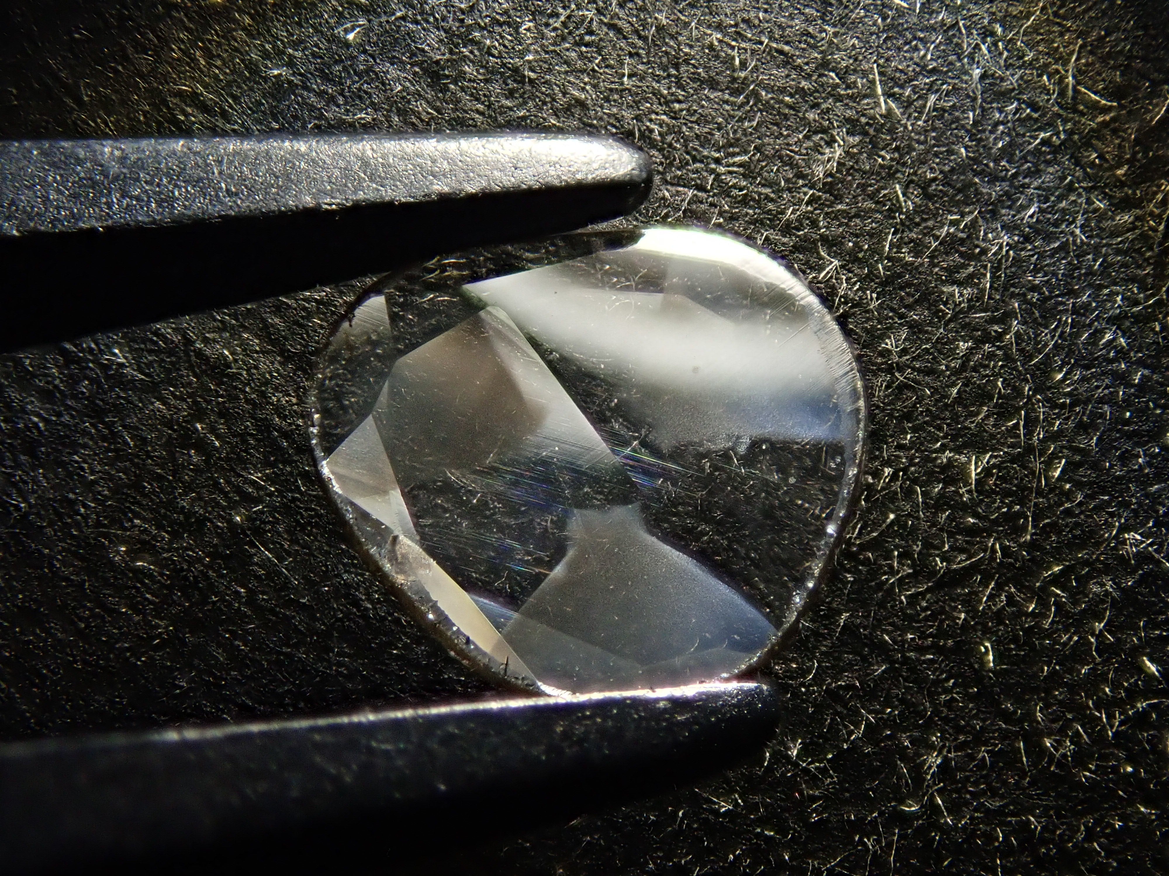 Zimbabwe sliced ​​trapiche diamond 0.206ct loose