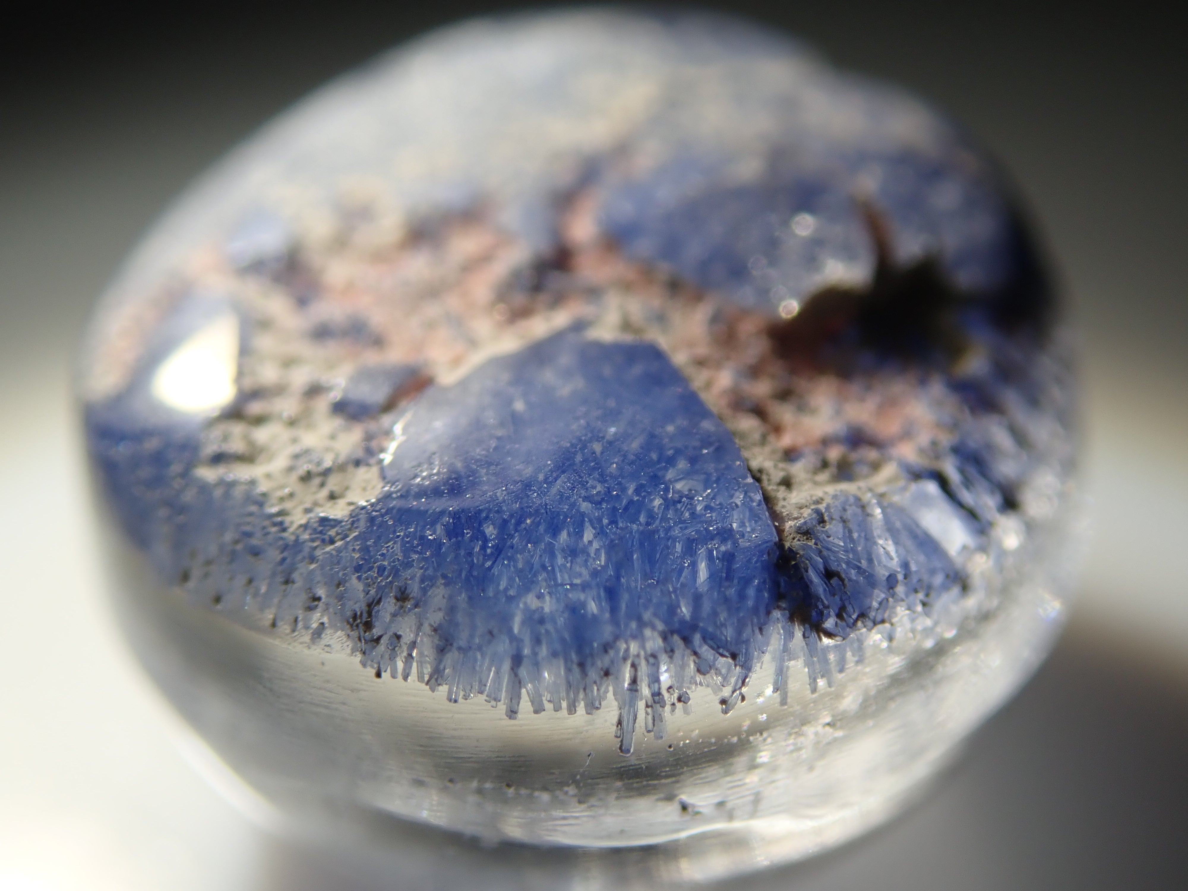 【12/16 22時販売】ブラジル産デュモルチェライトインクォーツ 10.0mm/5.357ctルース