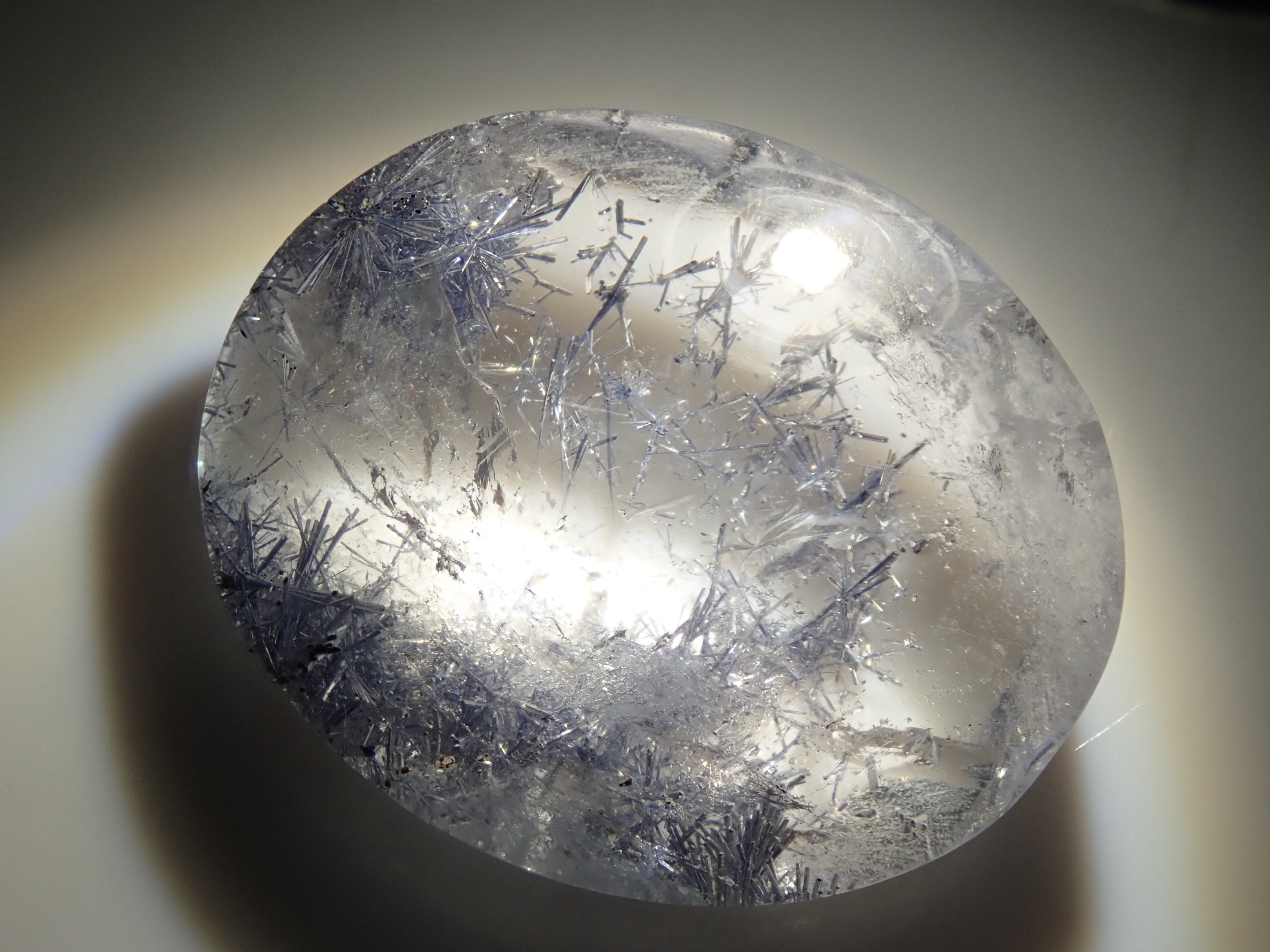 [12/7 22:00] Brazilian Dumortierite in Quartz 16.250ct Loose Stone