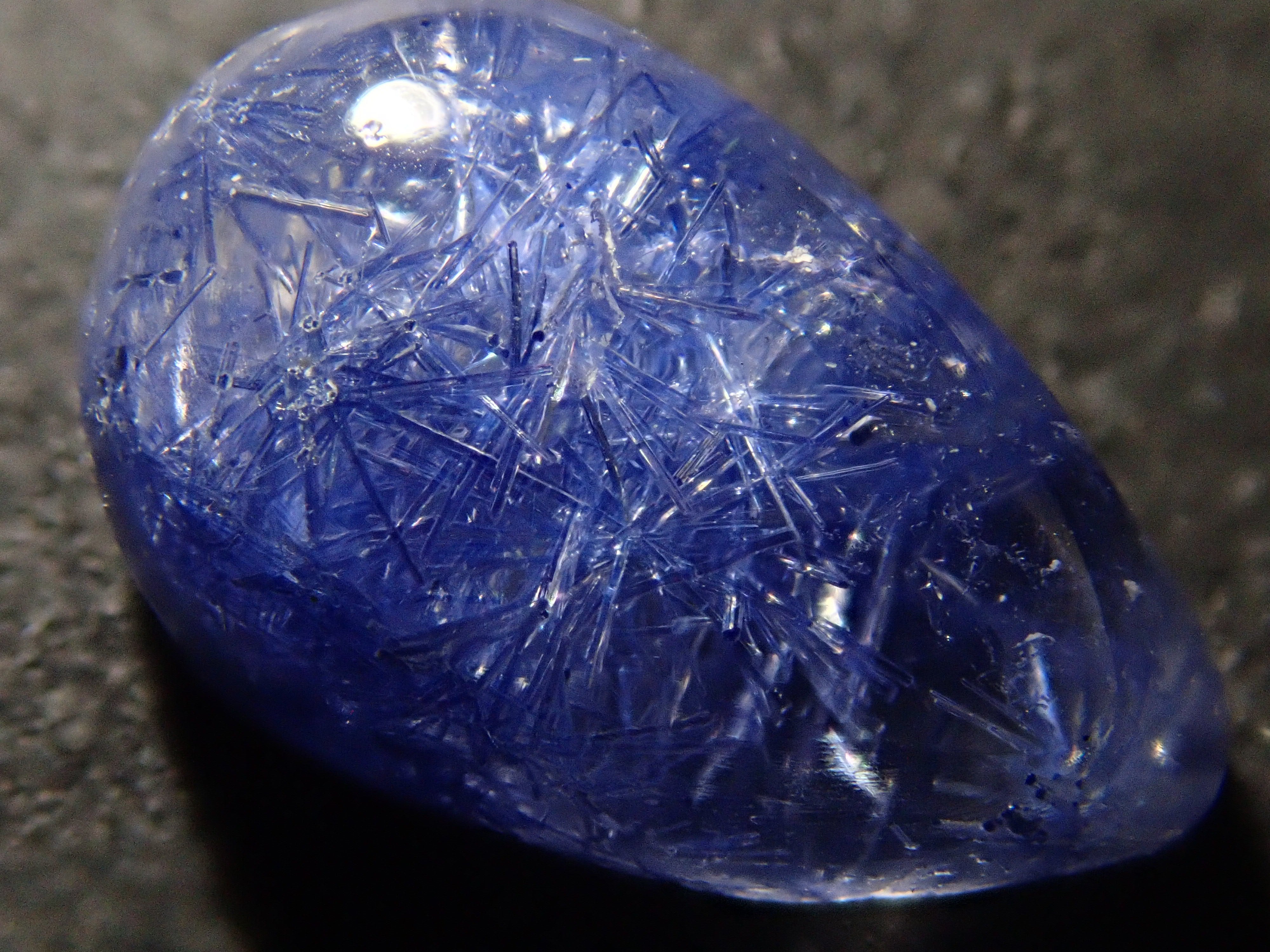 【12/17 22時販売】ブラジル産デュモルチェライトインクォーツ 2.012ctルース