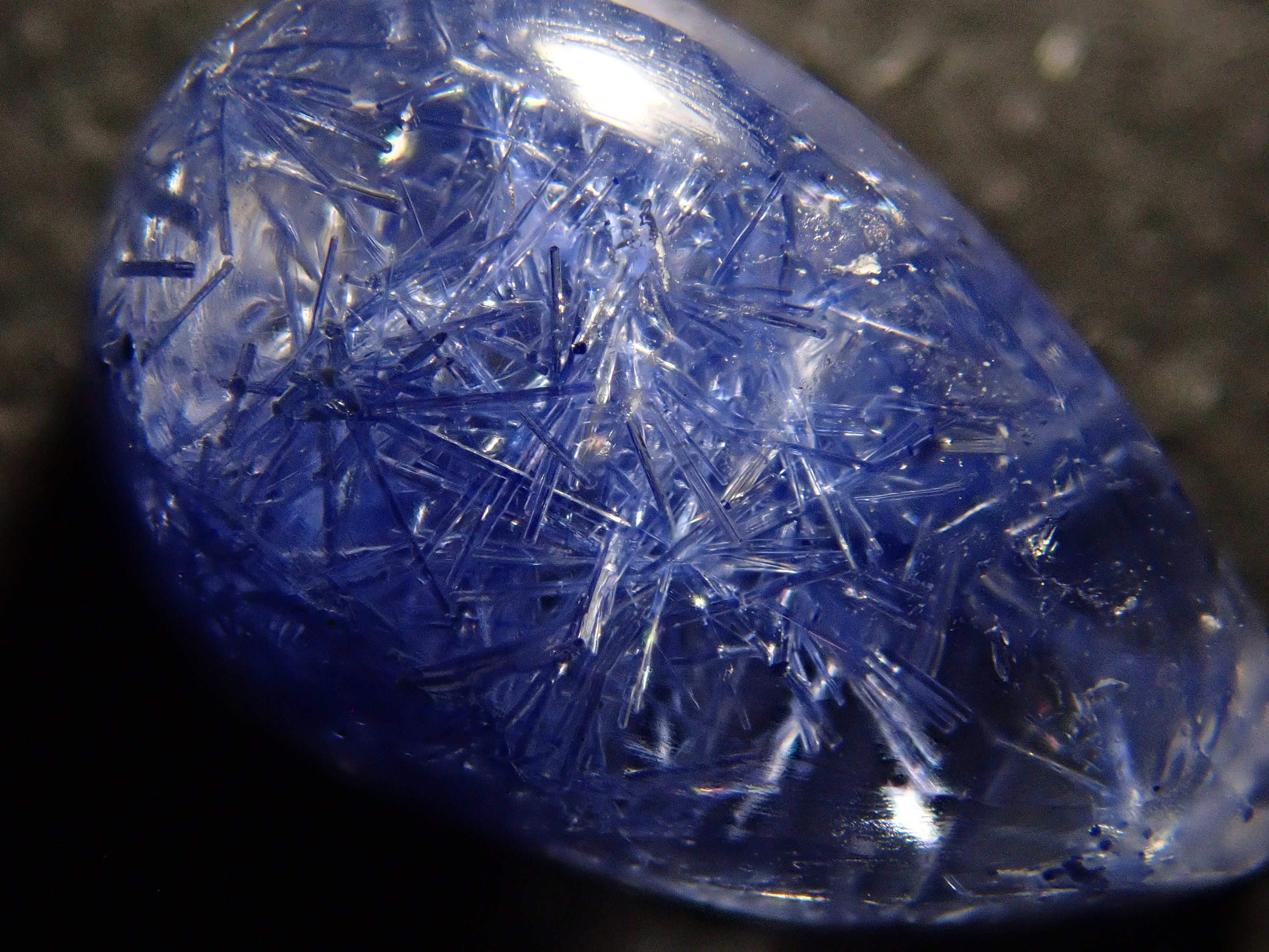 【12/17 22時販売】ブラジル産デュモルチェライトインクォーツ 2.012ctルース