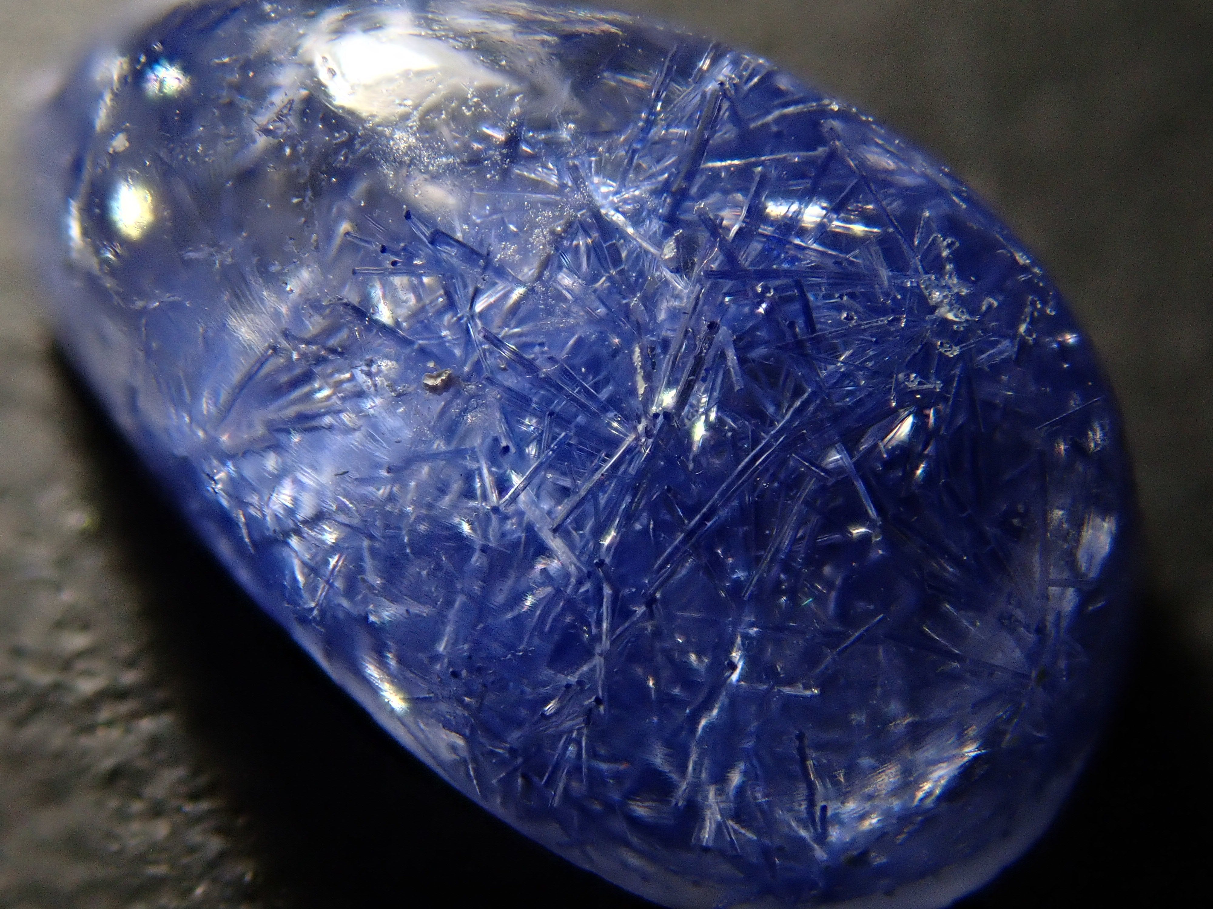 【12/17 22時販売】ブラジル産デュモルチェライトインクォーツ 2.012ctルース