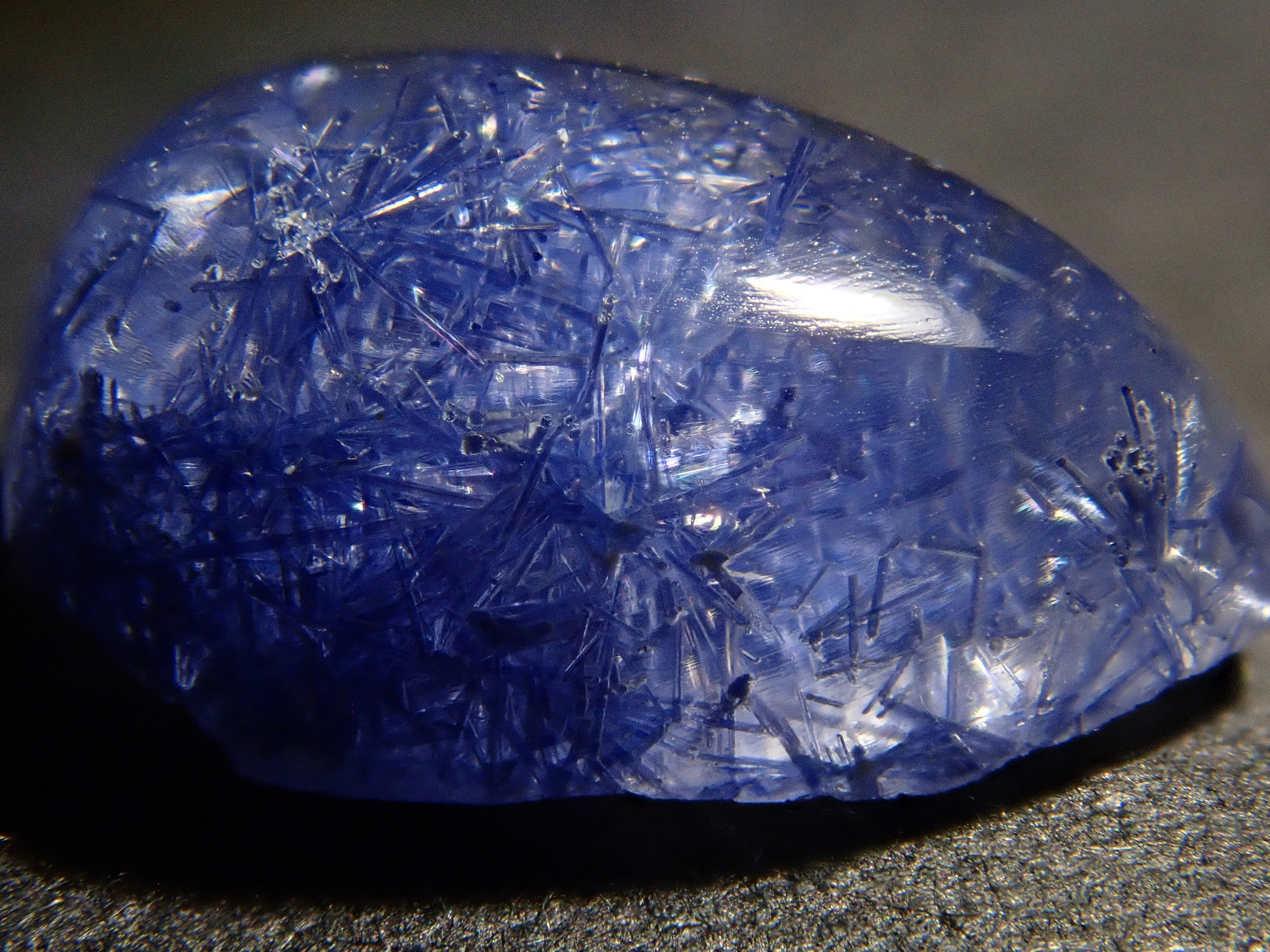 【12/17 22時販売】ブラジル産デュモルチェライトインクォーツ 2.012ctルース