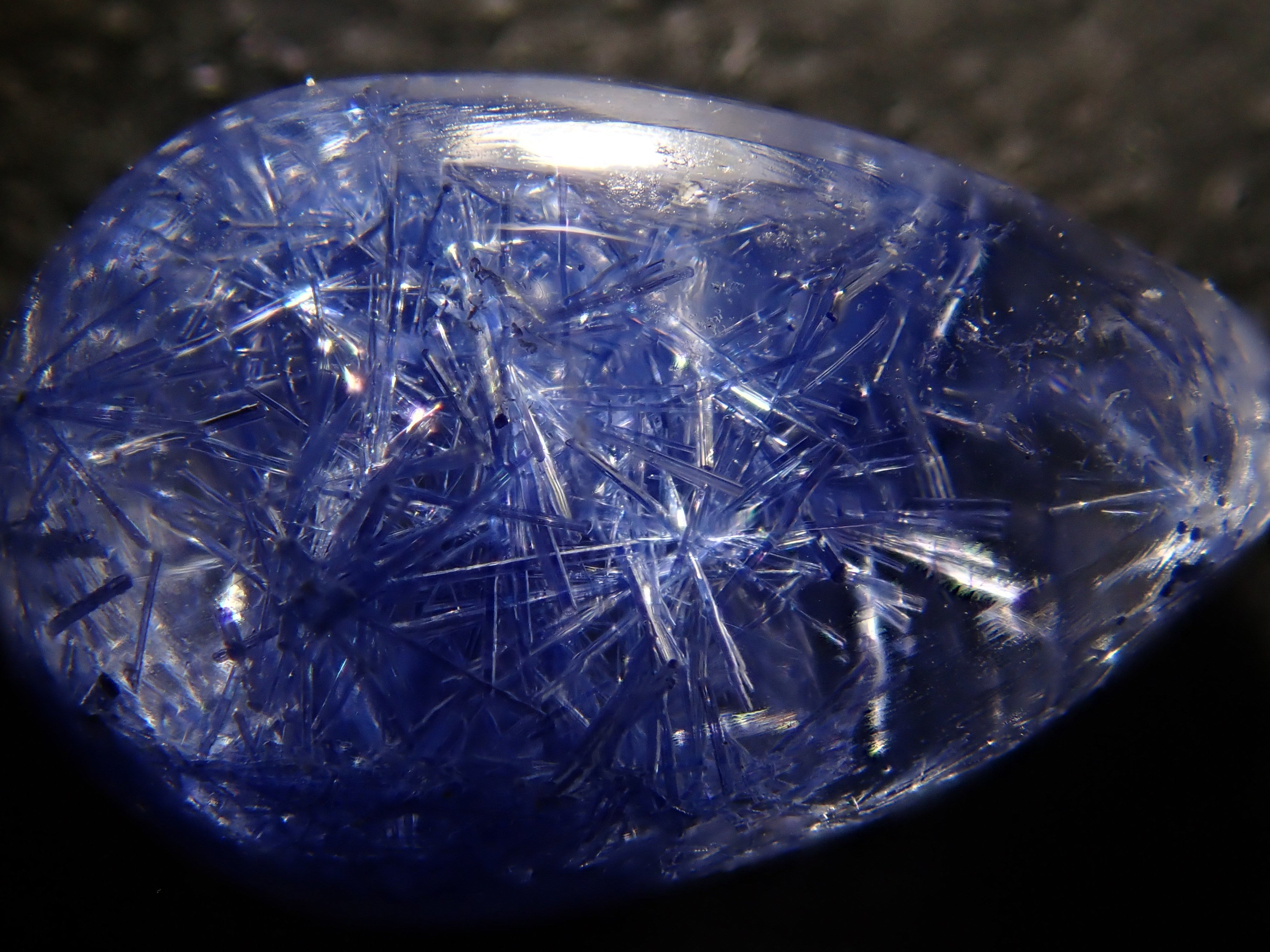 【12/17 22時販売】ブラジル産デュモルチェライトインクォーツ 2.012ctルース