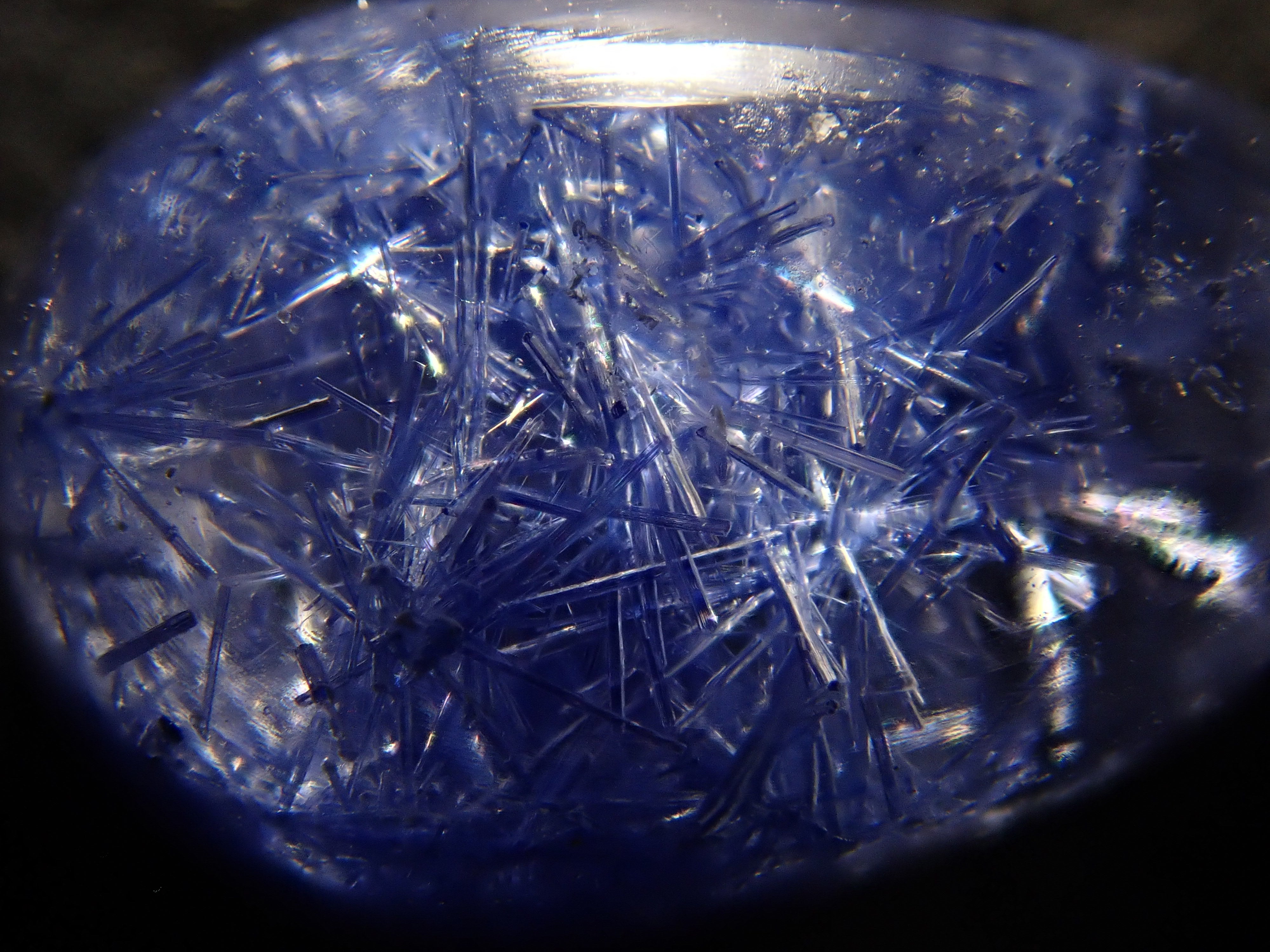 【12/17 22時販売】ブラジル産デュモルチェライトインクォーツ 2.012ctルース